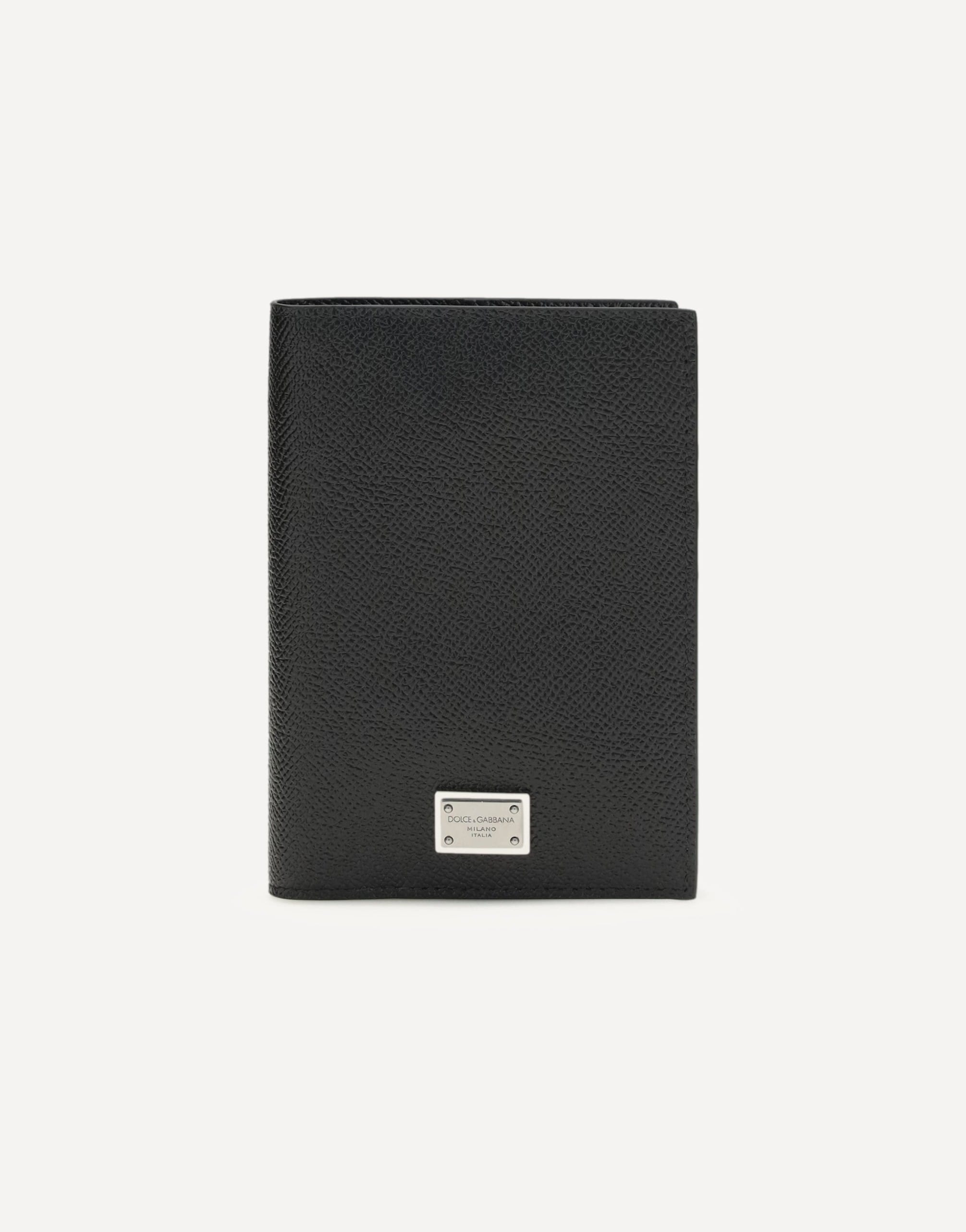 Dolce & Gabbana Dauphine Calfskin Leather Passport Holder