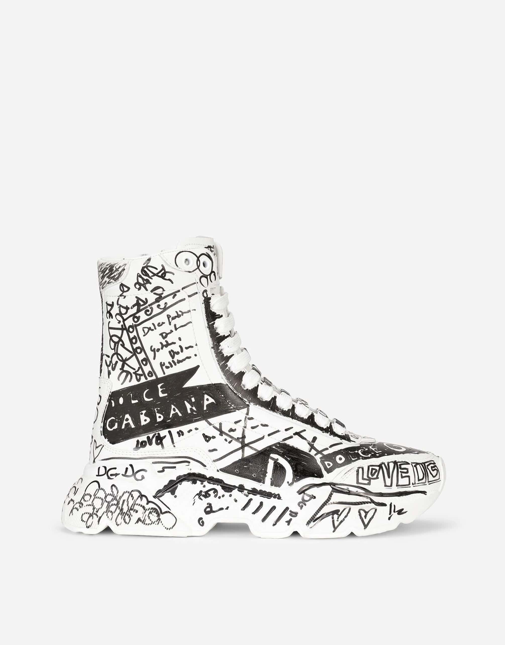 Daymaster Graffiti-Print Sneakers