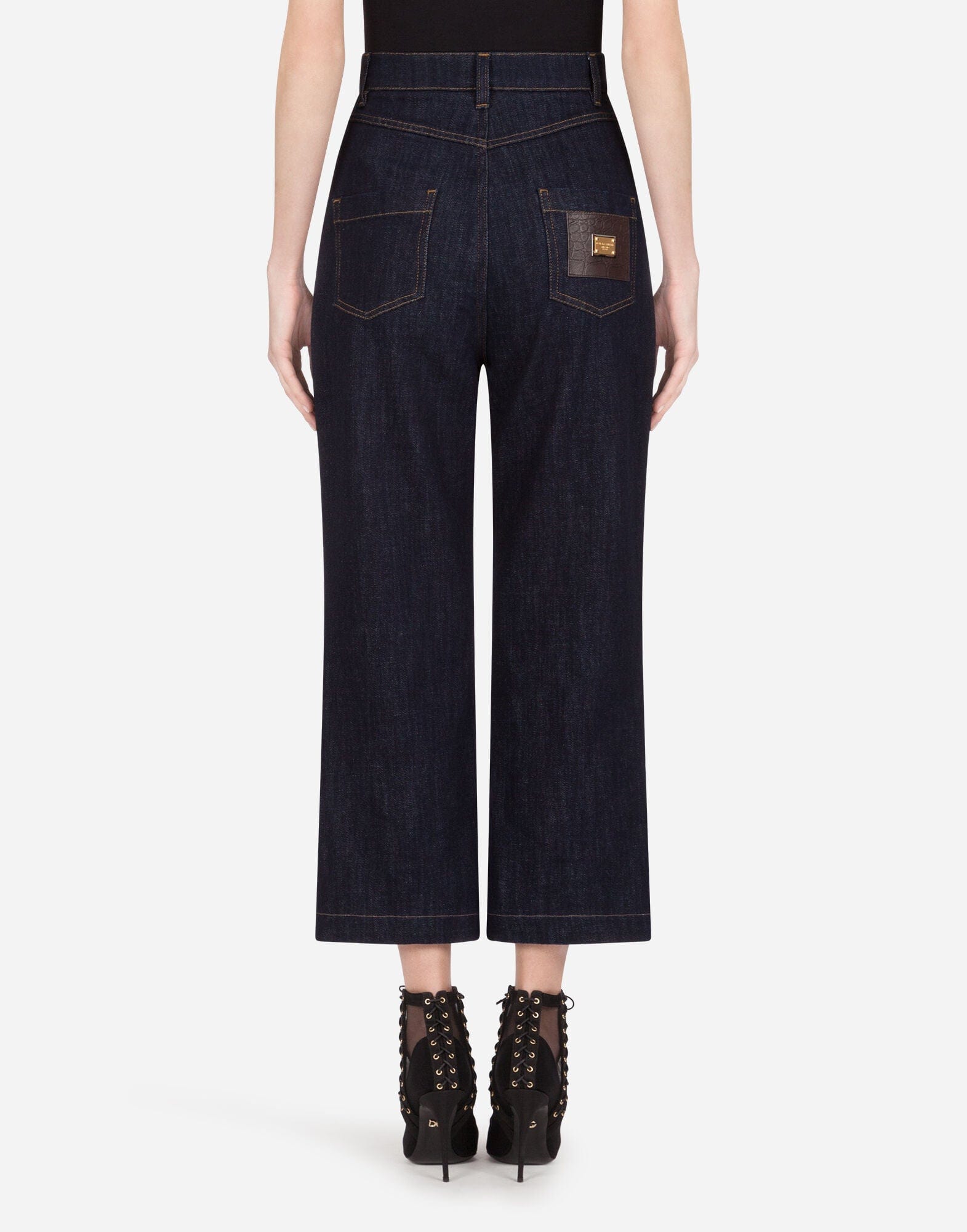 Dolce & Gabbana Deep Blue Flared Denim Jeans