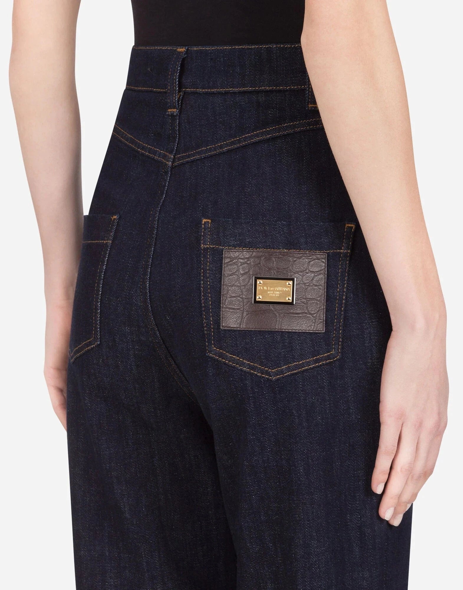 Dolce & Gabbana Deep Blue Flared Denim Jeans