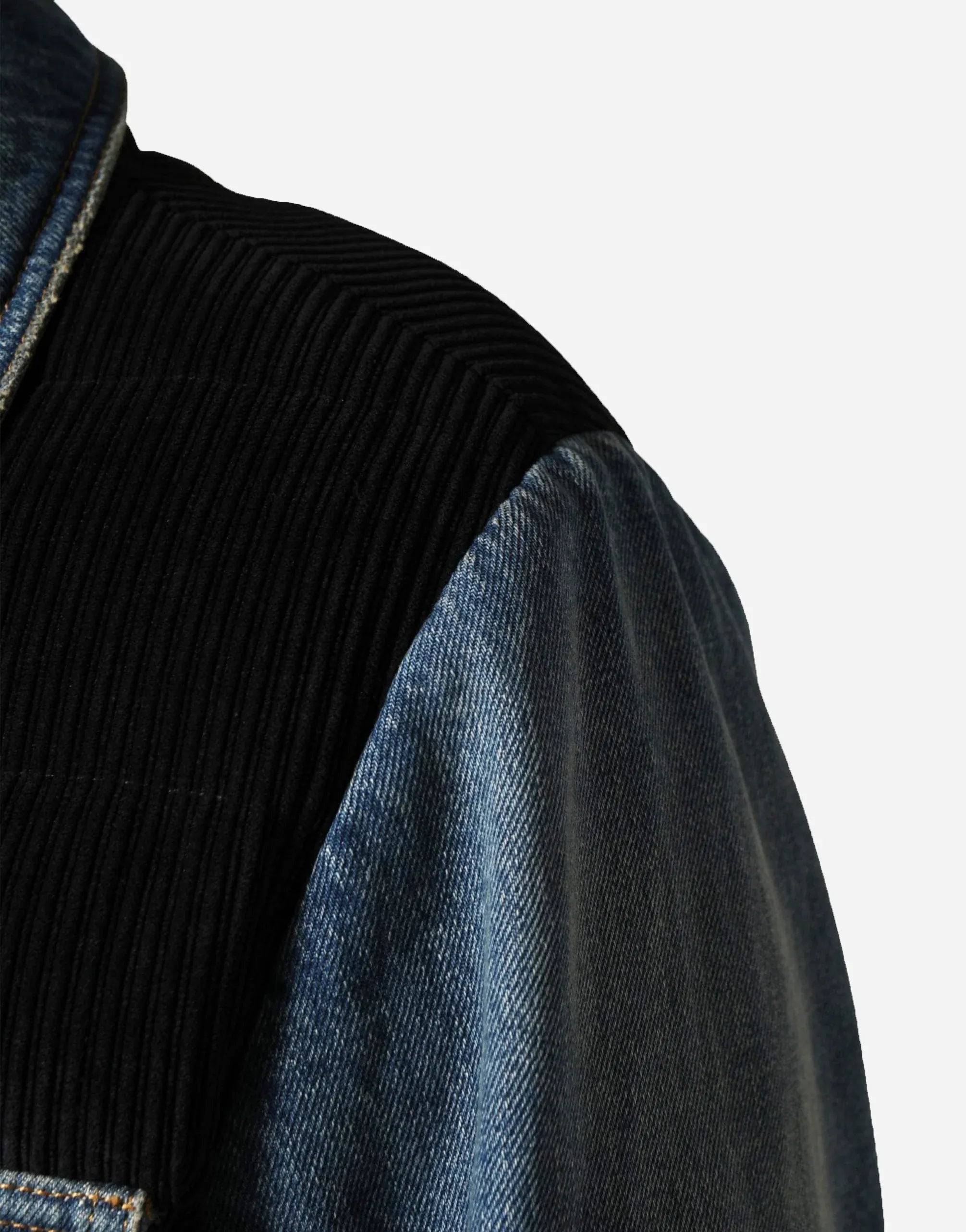 Dolce & Gabbana Denim-Panelled Corduroy Jacket
