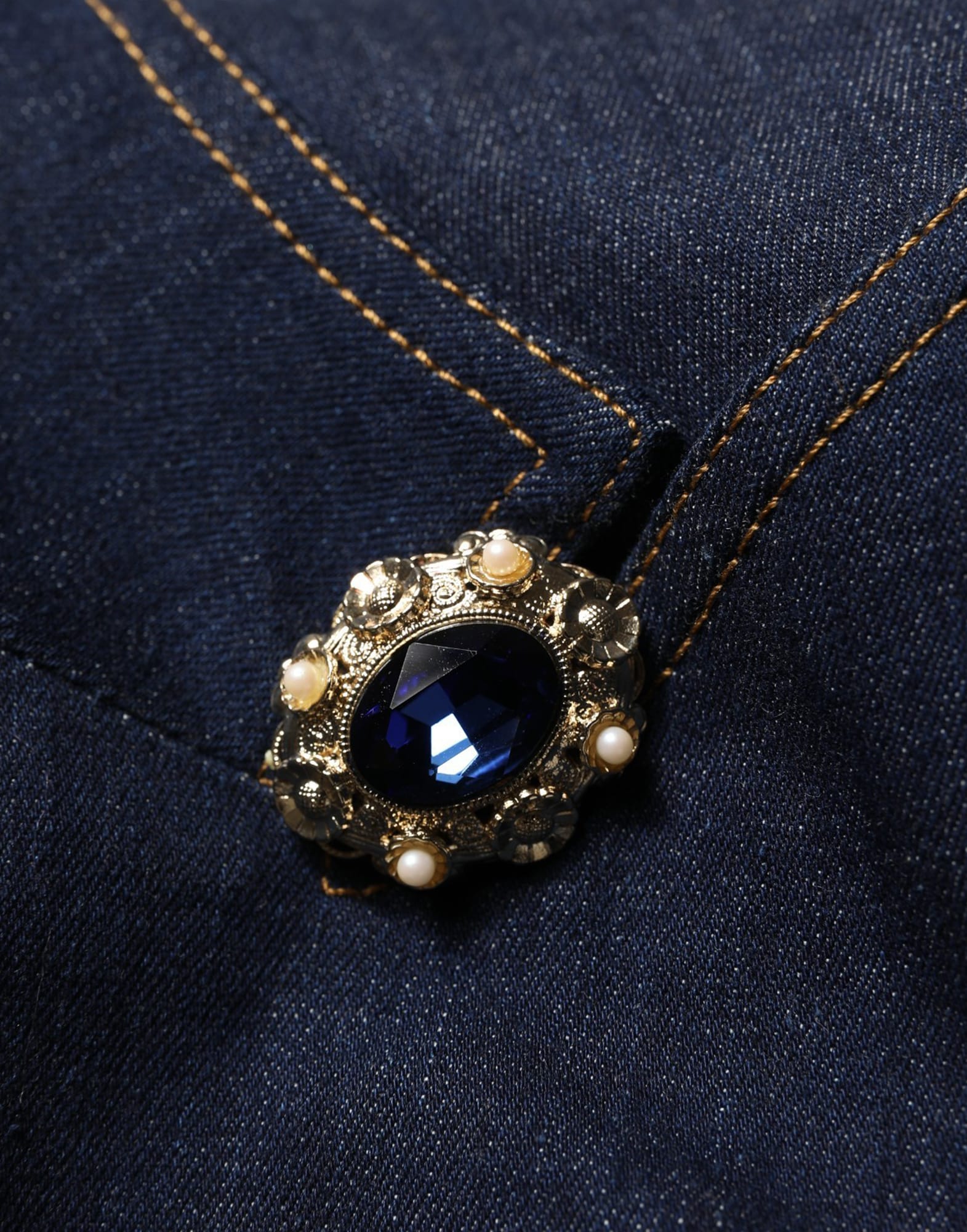 Dolce & Gabbana Denim Tailored Blazer Jacket