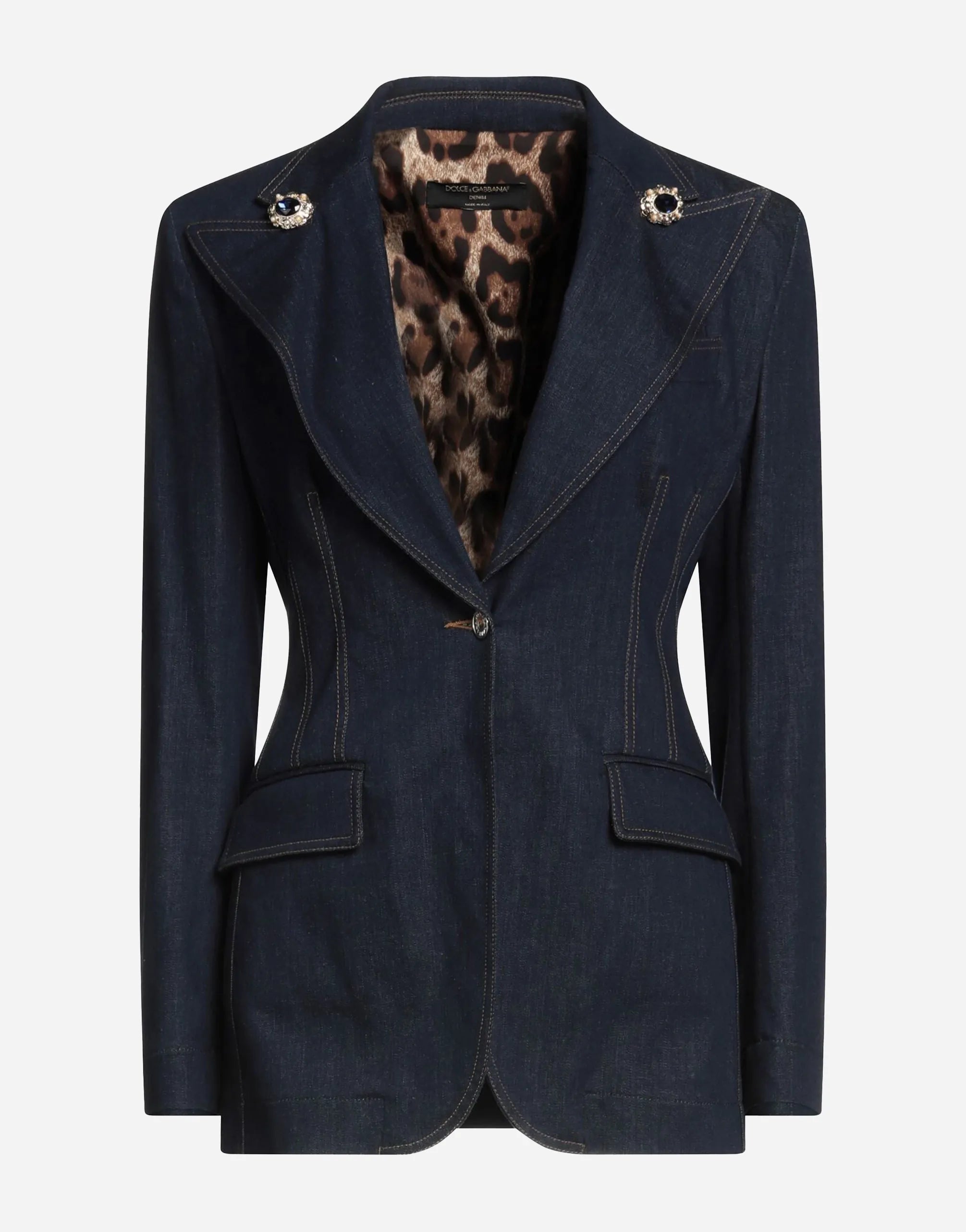 Dolce & Gabbana Denim Tailored Blazer Jacket