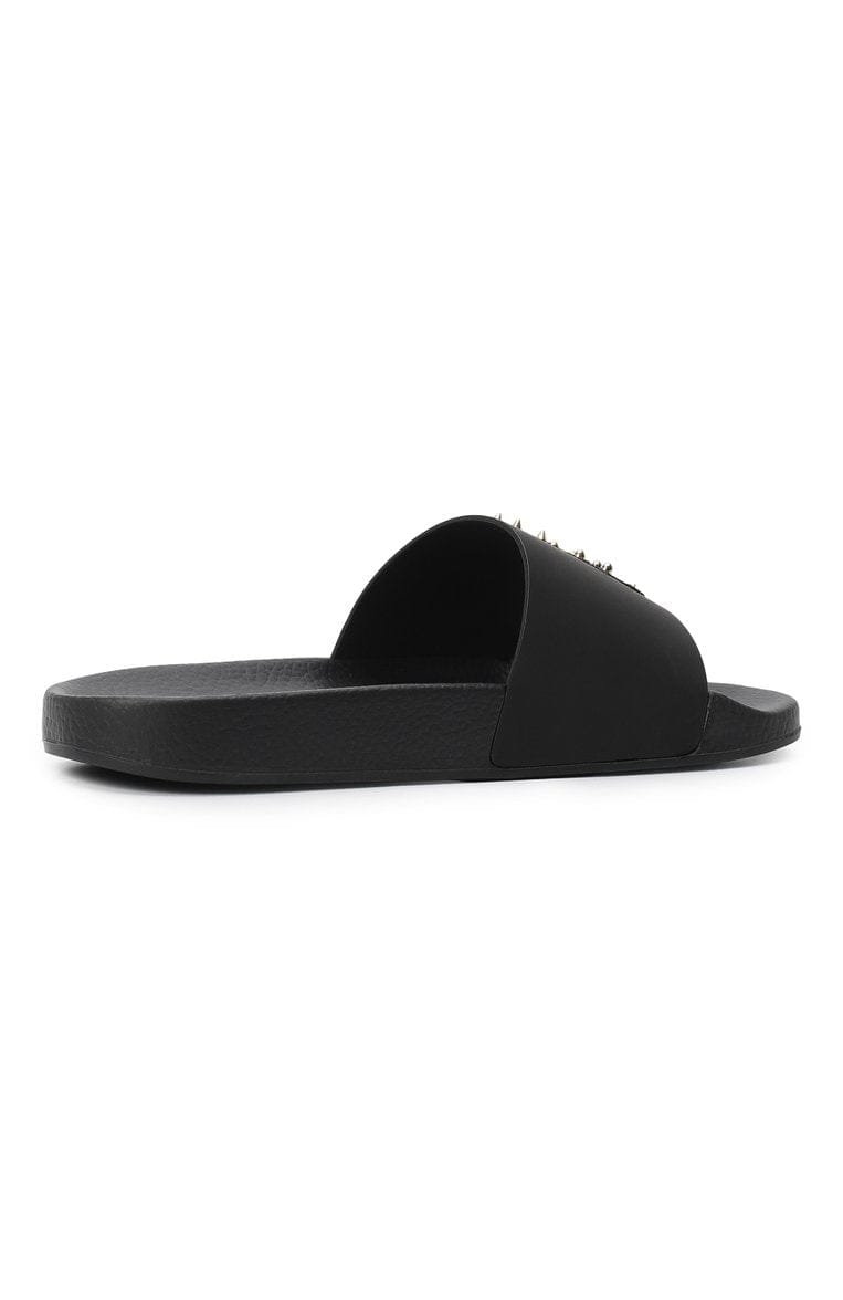Dolce & Gabbana Designer's Patch Leather Slides