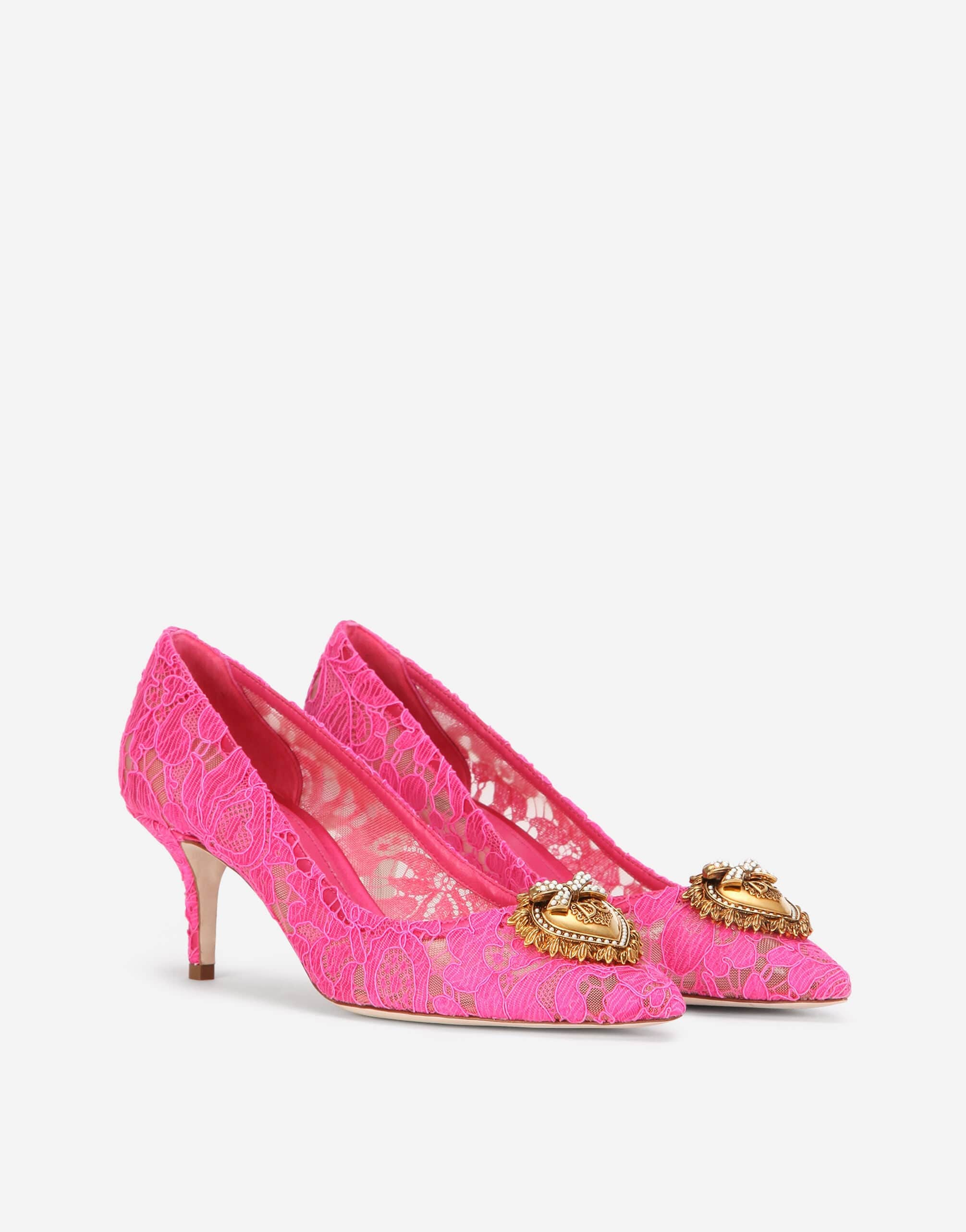 Dolce & Gabbana Devotion Taormina Embellished Lace Pumps