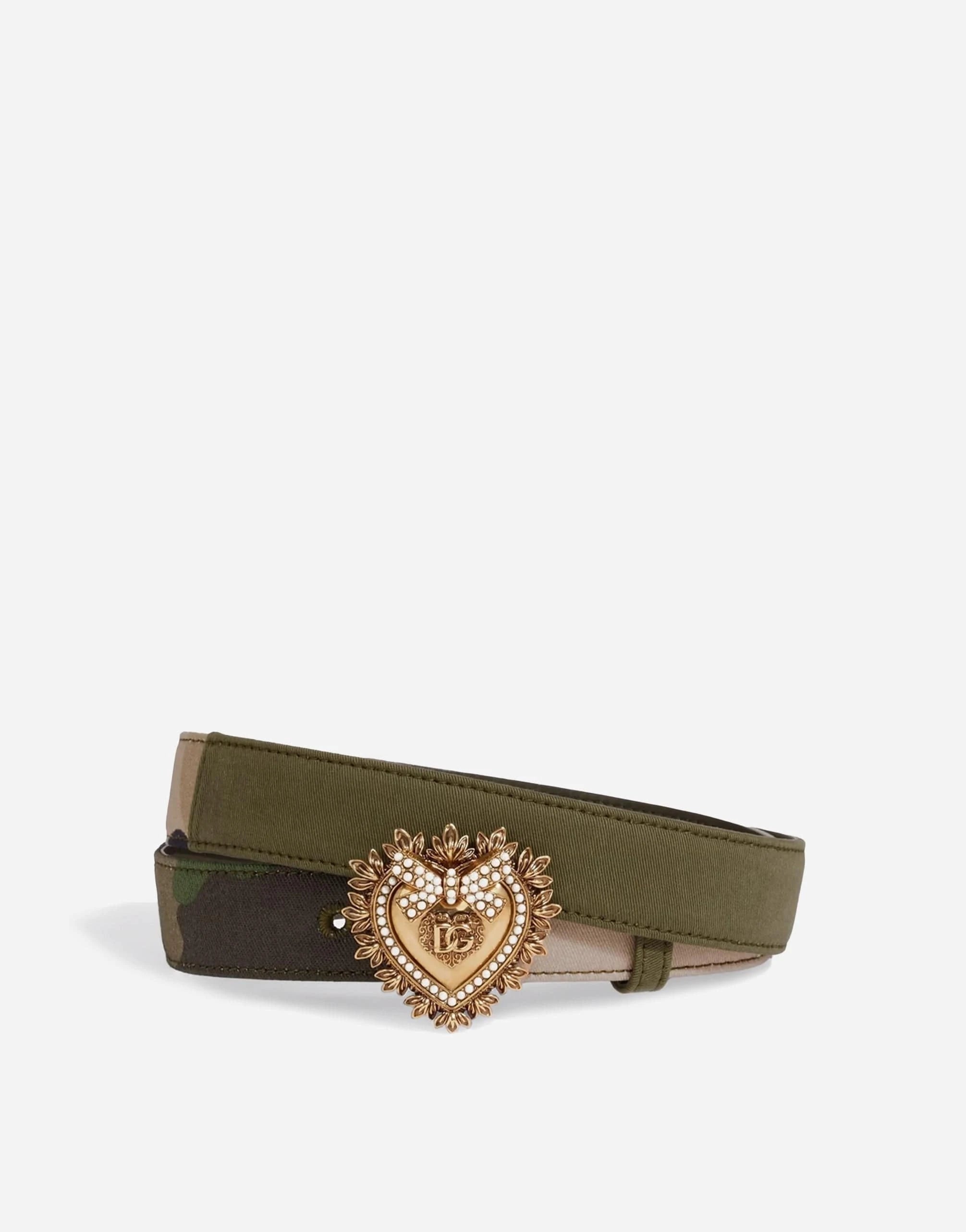 Dolce & Gabbana Devotion Twill Belt