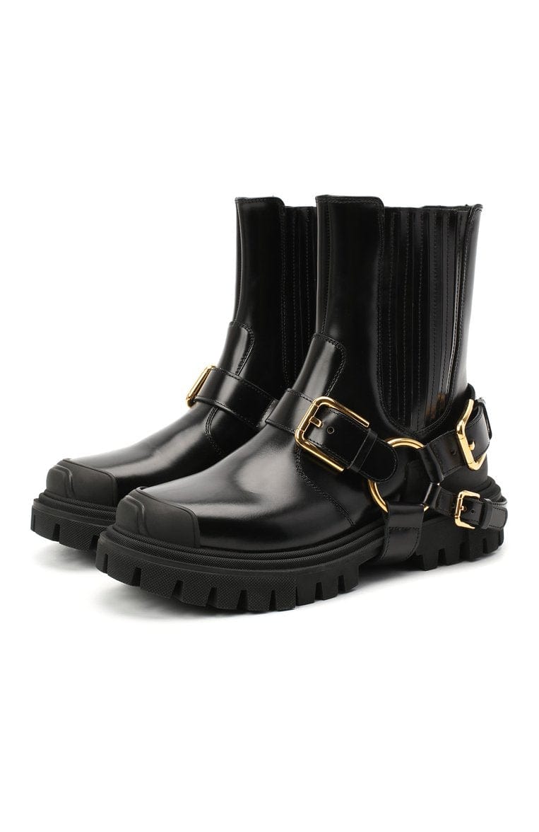 Dolce & Gabbana DG Bracket Logo Trekking Style Ankle Boots