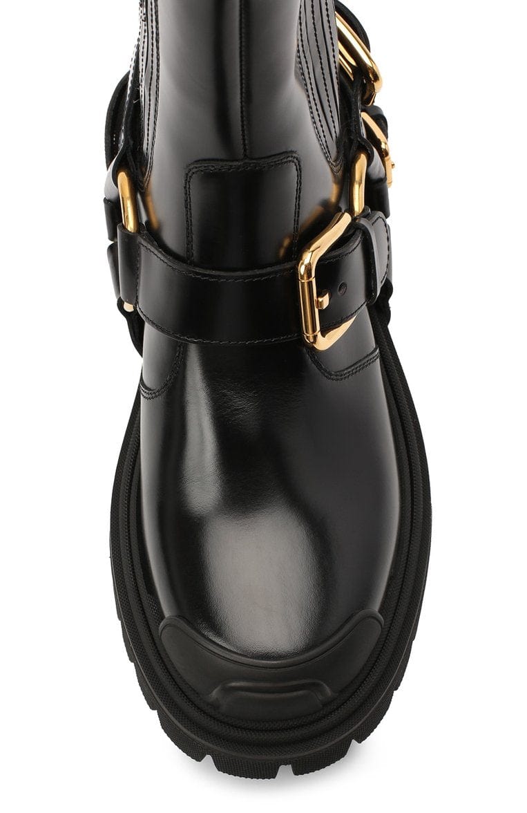 Dolce & Gabbana DG Bracket Logo Trekking Style Ankle Boots