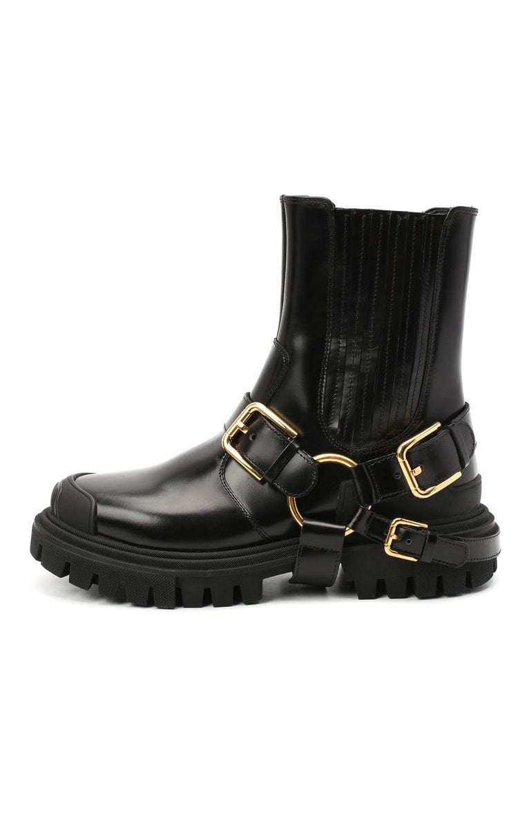 Dolce & Gabbana DG Bracket Logo Trekking Style Ankle Boots