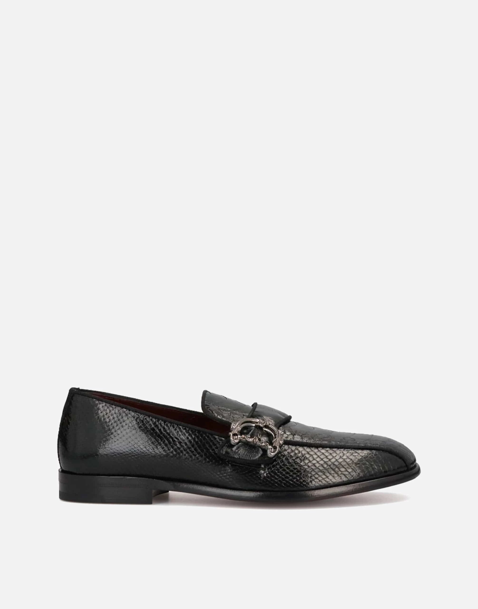 Dolce & Gabbana DG Buckle Leather Loafers