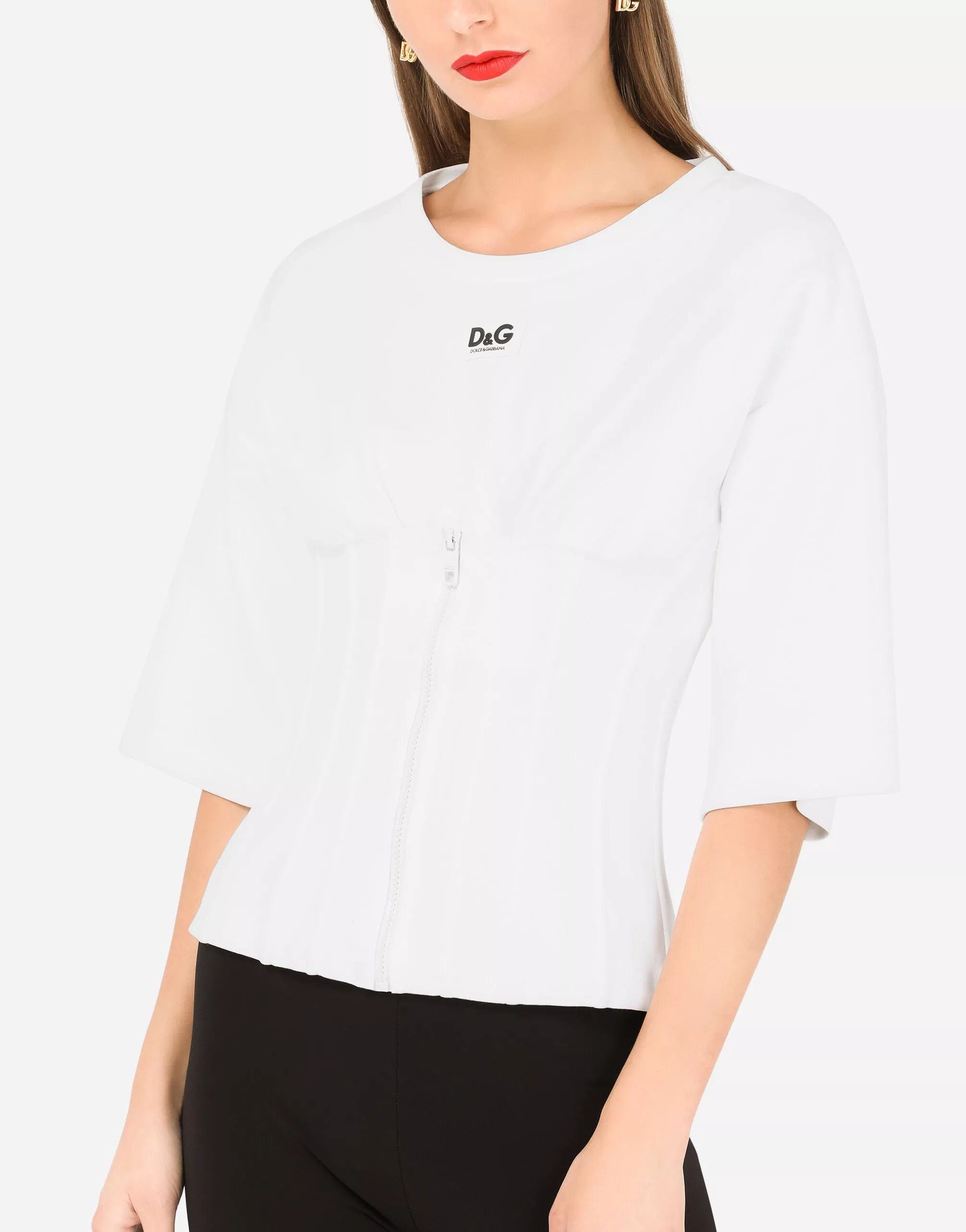 Dolce & Gabbana DG Embellishment Bustier T-Shirt