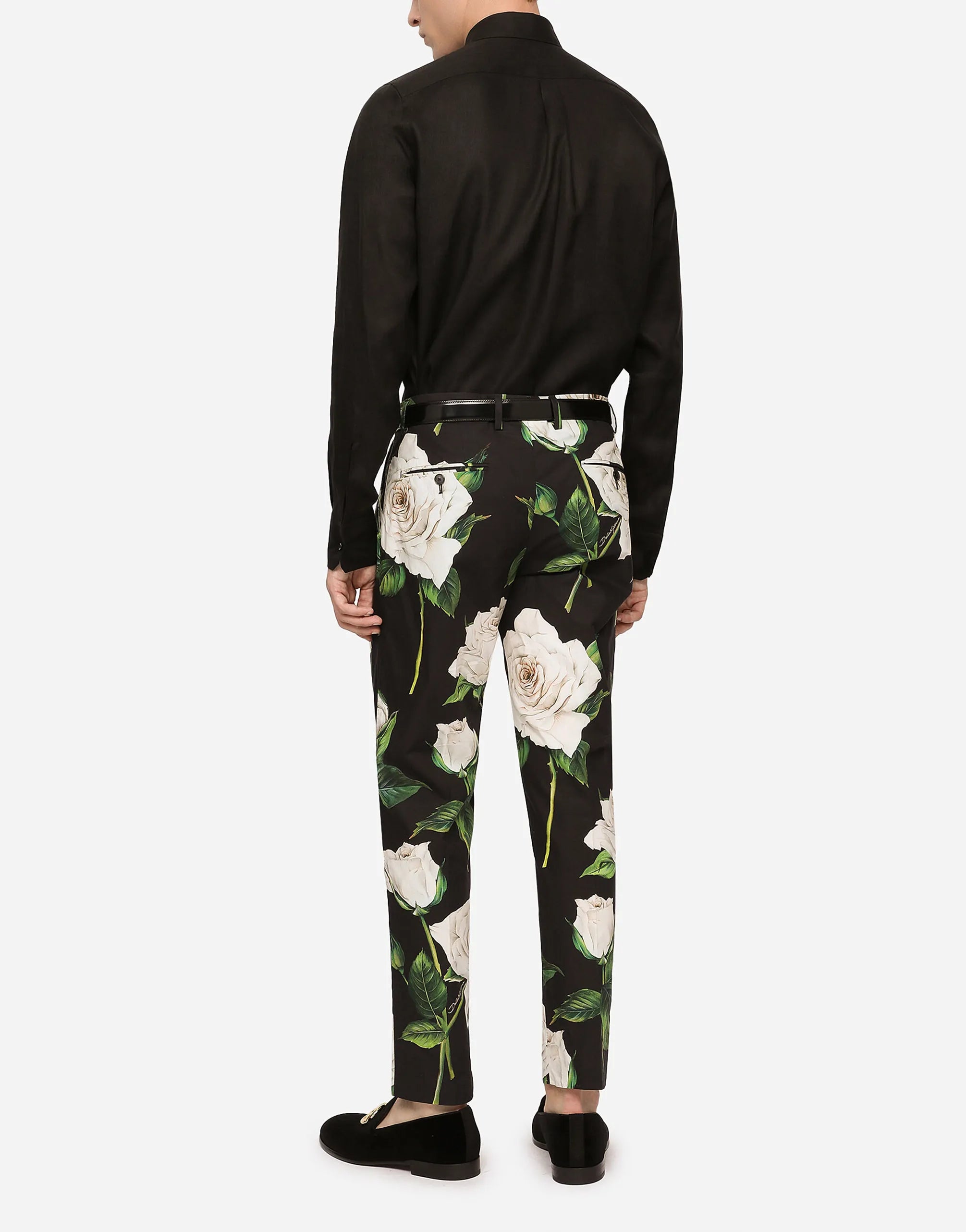 Dolce & Gabbana Dolce & Gabbana DG Embroidery Linen Martini-Fit Shirt