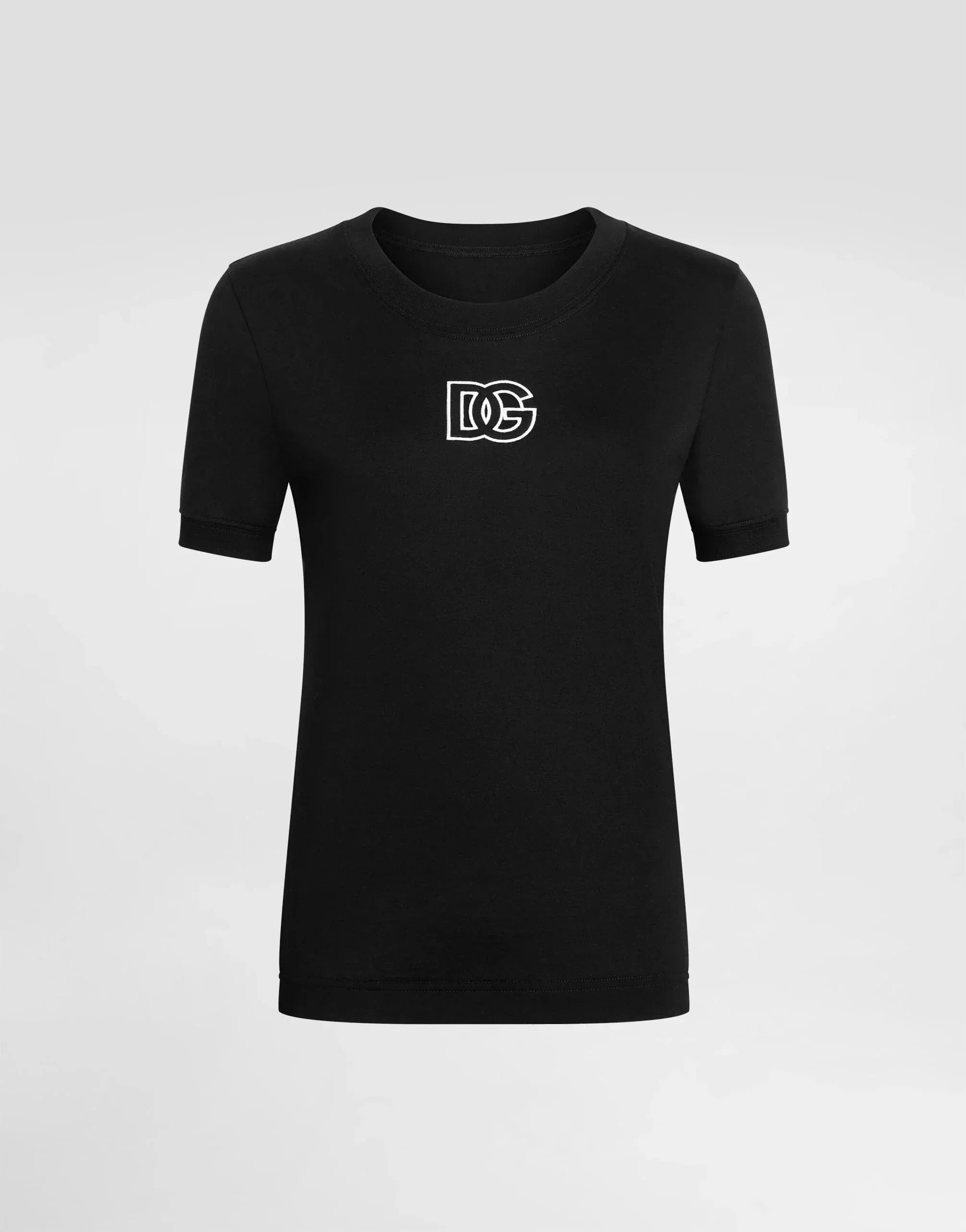 Dolce & Gabbana DG Embroidery Perforated T-Shirt