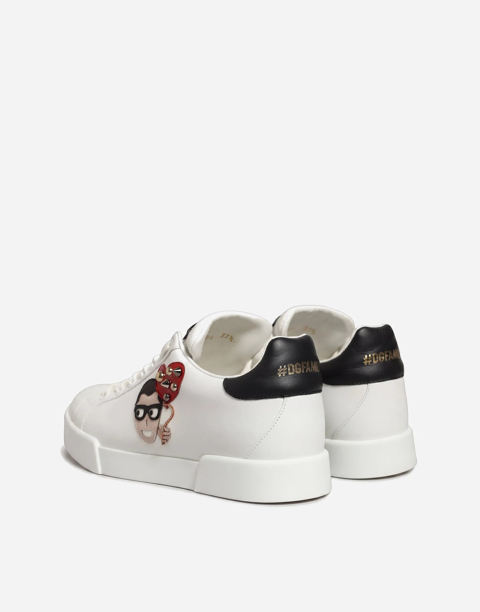 Dolce & Gabbana Dolce & Gabbana #DG Family Leather Portofino Sneakers