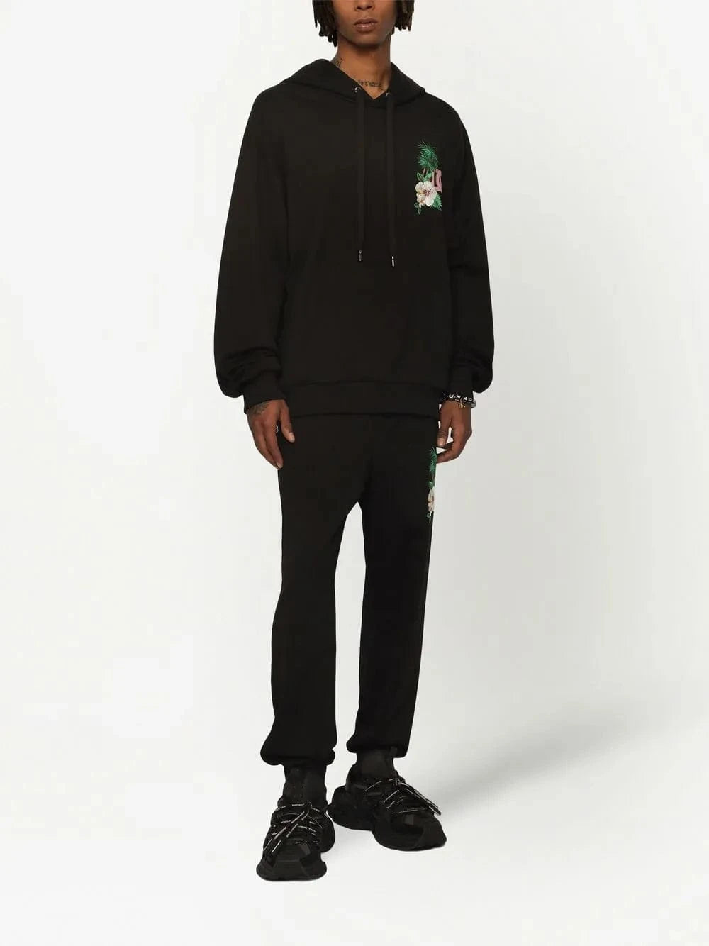 Dolce & Gabbana DG Hawaiian Embroidery Hoodie