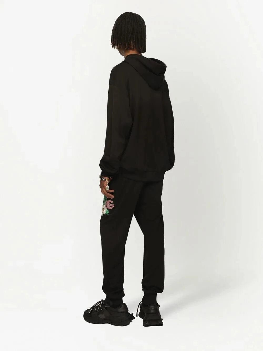 Dolce & Gabbana DG Hawaiian Embroidery Hoodie