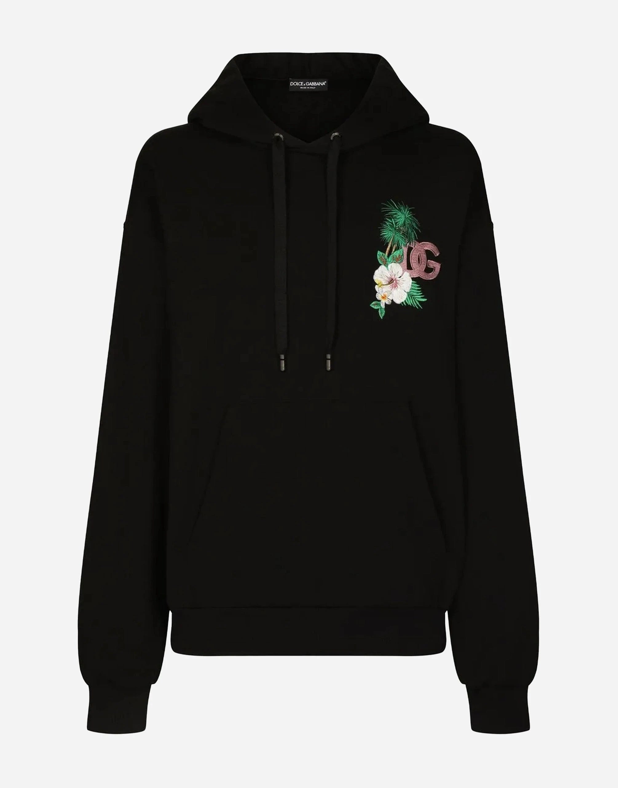 Dolce & Gabbana DG Hawaiian Embroidery Hoodie