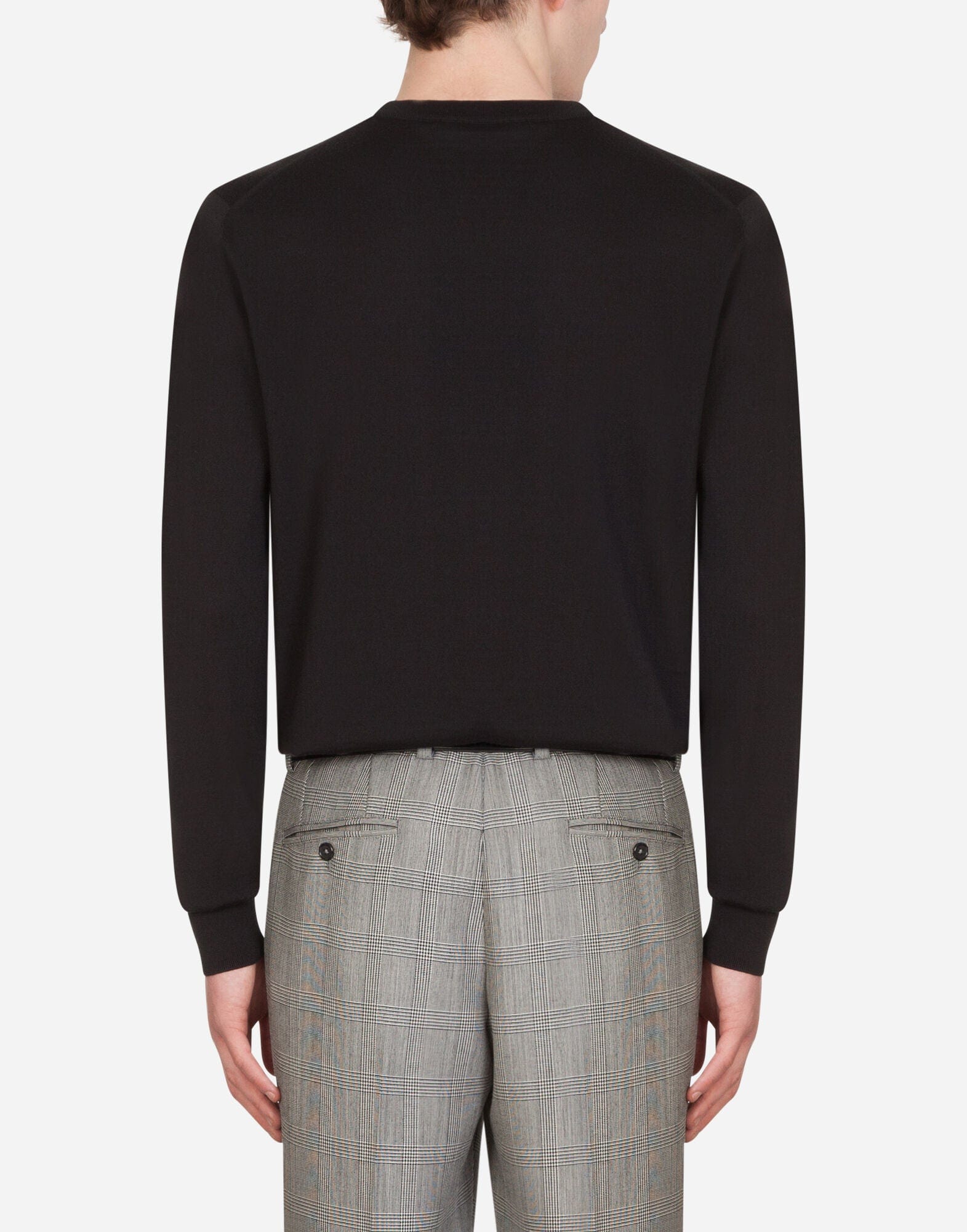 Dolce & Gabbana DG Heraldic Embroidery Silk-Blend Sweater