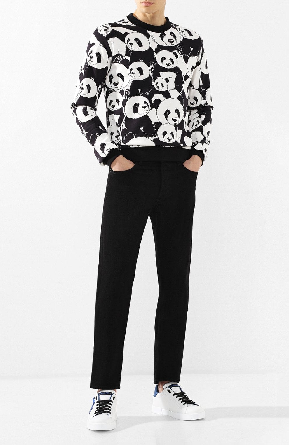 Dolce & Gabbana DG Interlock Logo Portofino Sneakers