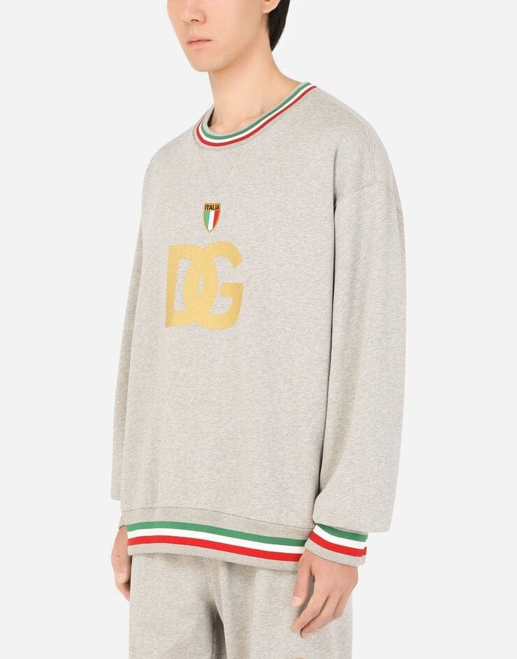 Dolce & Gabbana DG Italia Print Jersey Sweatshirt