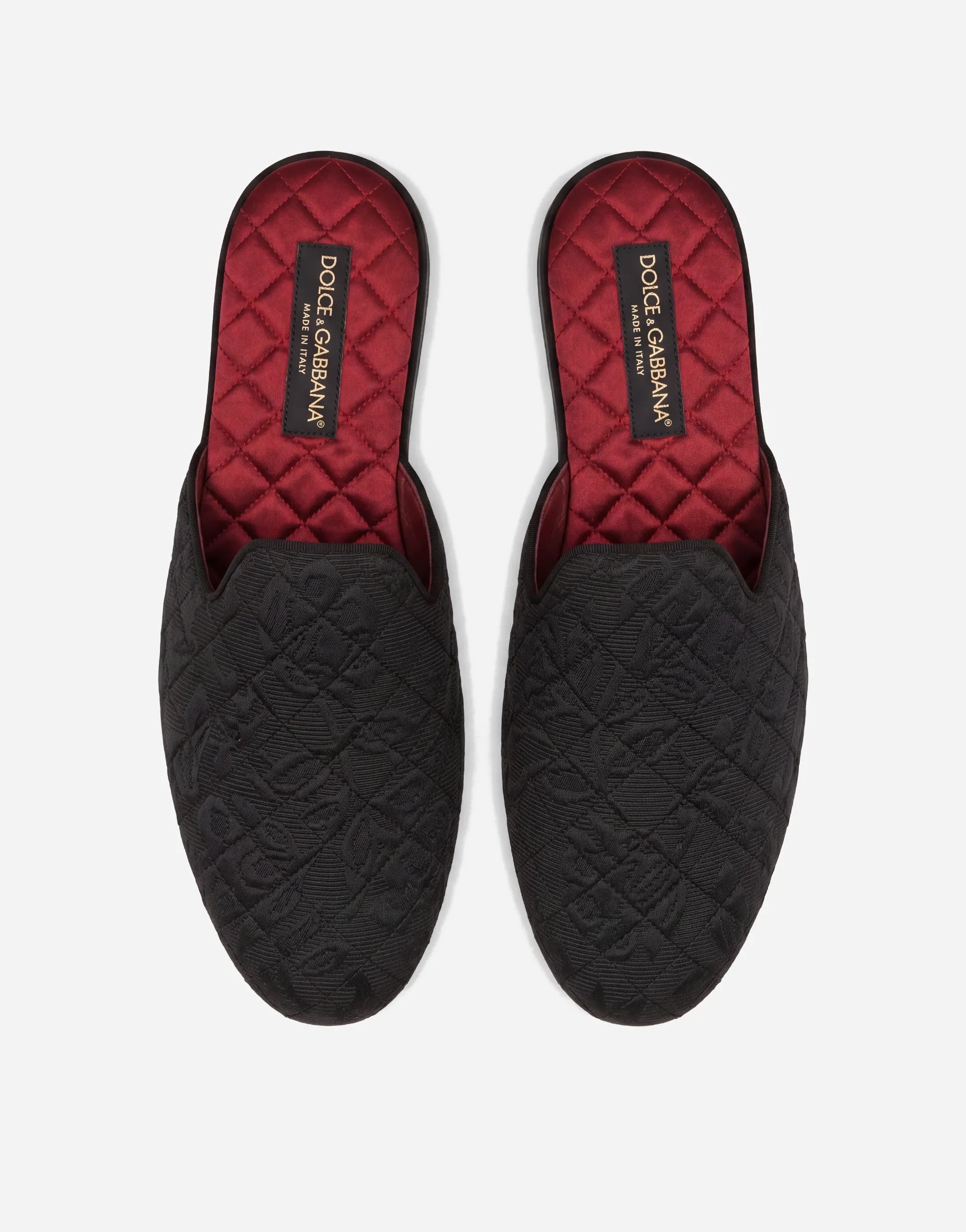 Dolce & Gabbana Dolce & Gabbana DG Jacquard Backless Slippers