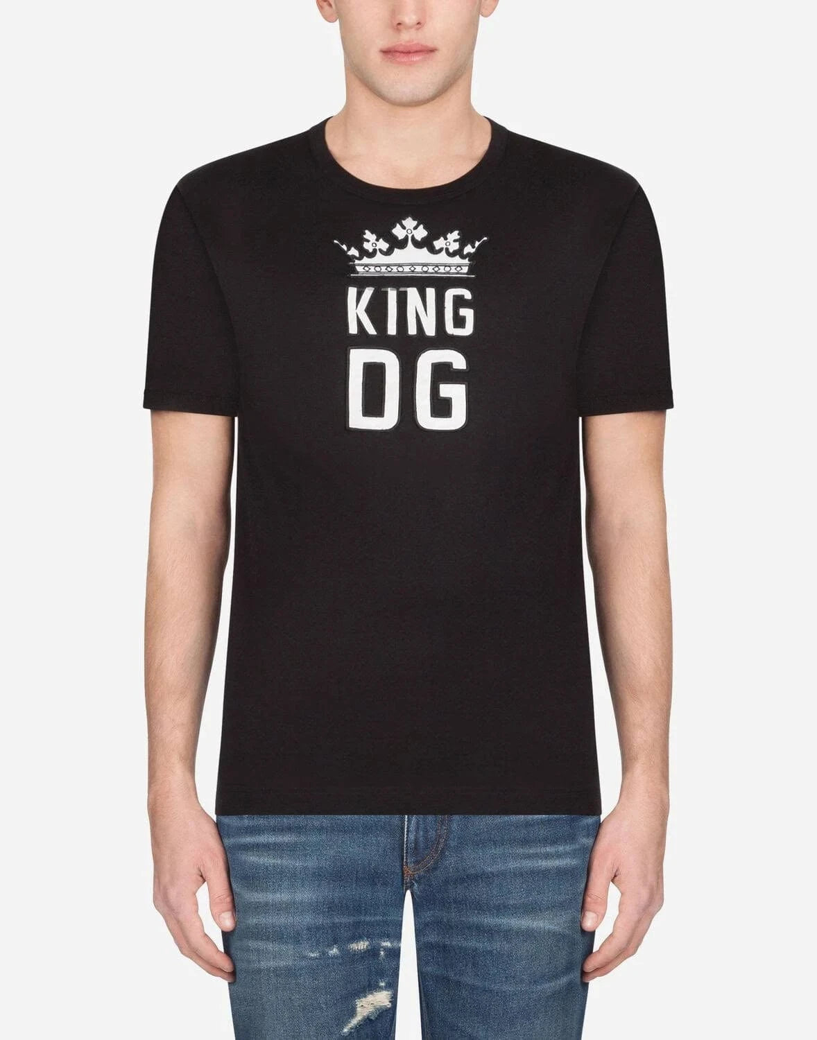 Dolce & Gabbana DG King Print Cotton T-Shirt