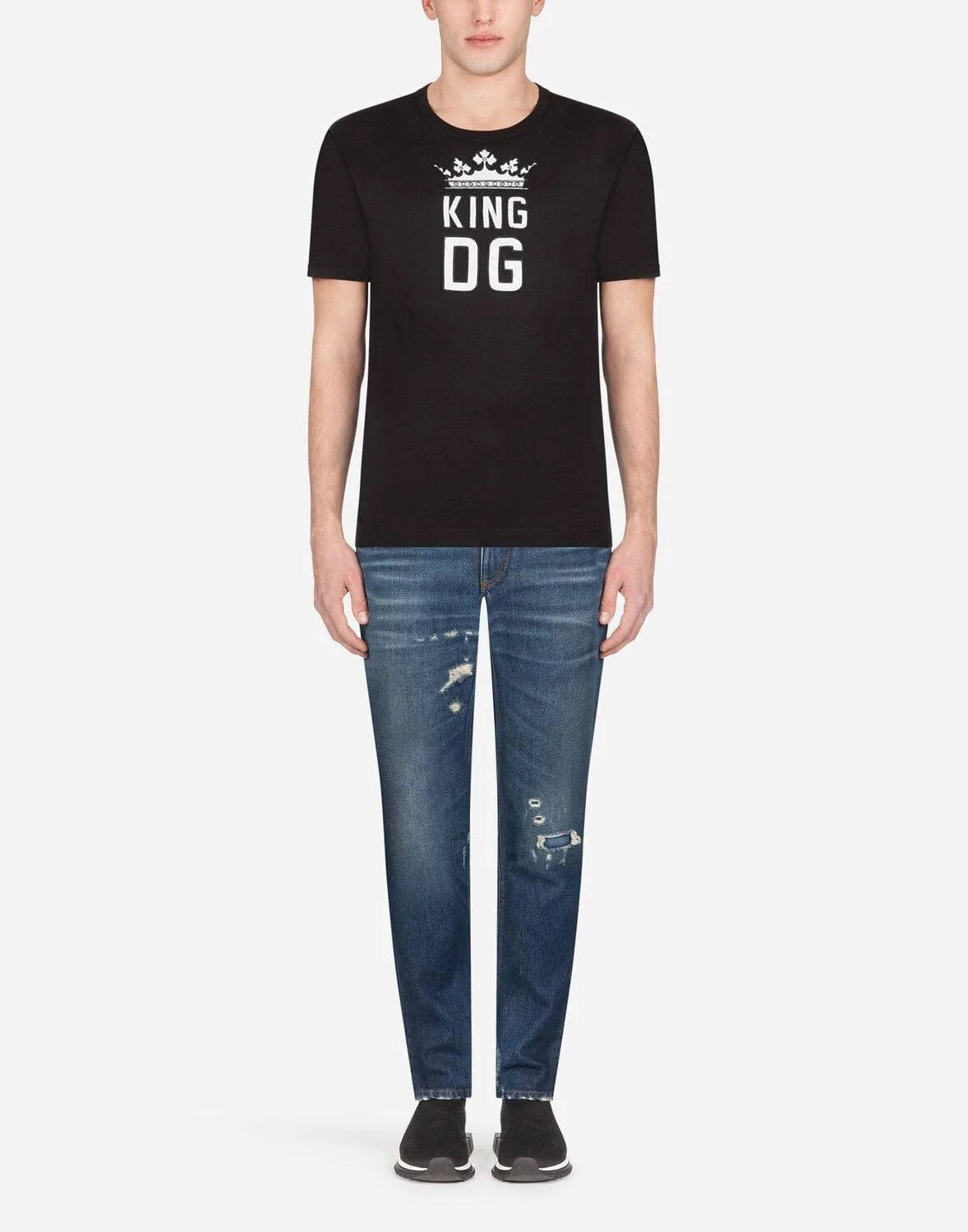 Dolce & Gabbana DG King Print Cotton T-Shirt