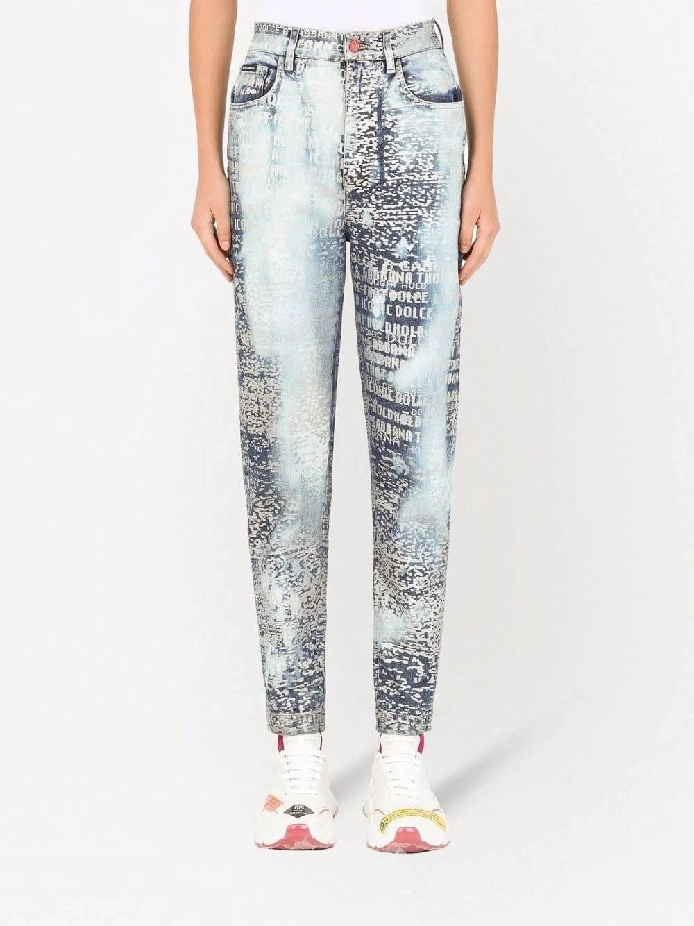 Dolce & Gabbana DG Lettering Foiled Jeans