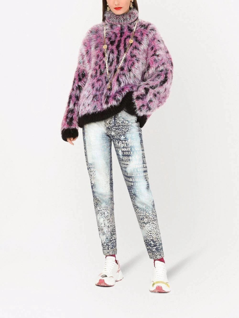 DG Lettering Foiled Jeans - alternate view