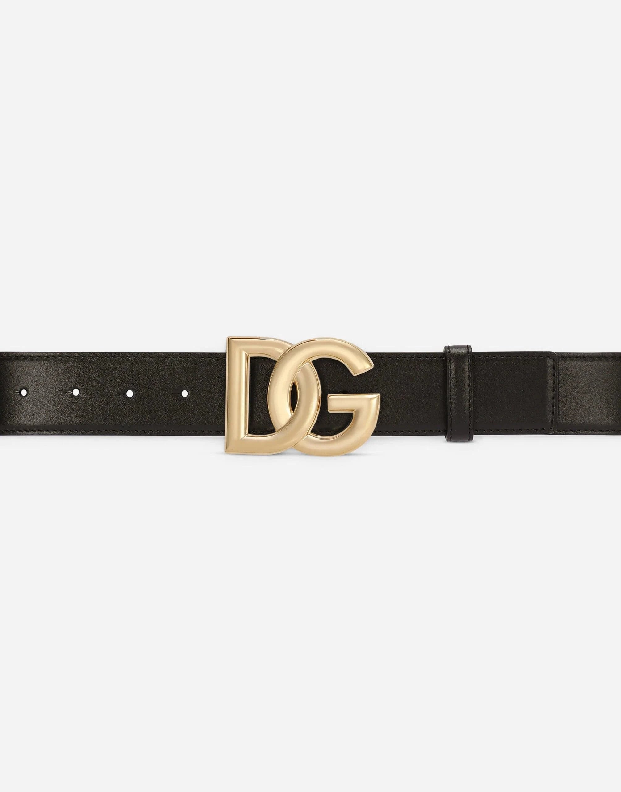 Dolce & Gabbana DG Logo Calfskin Belt