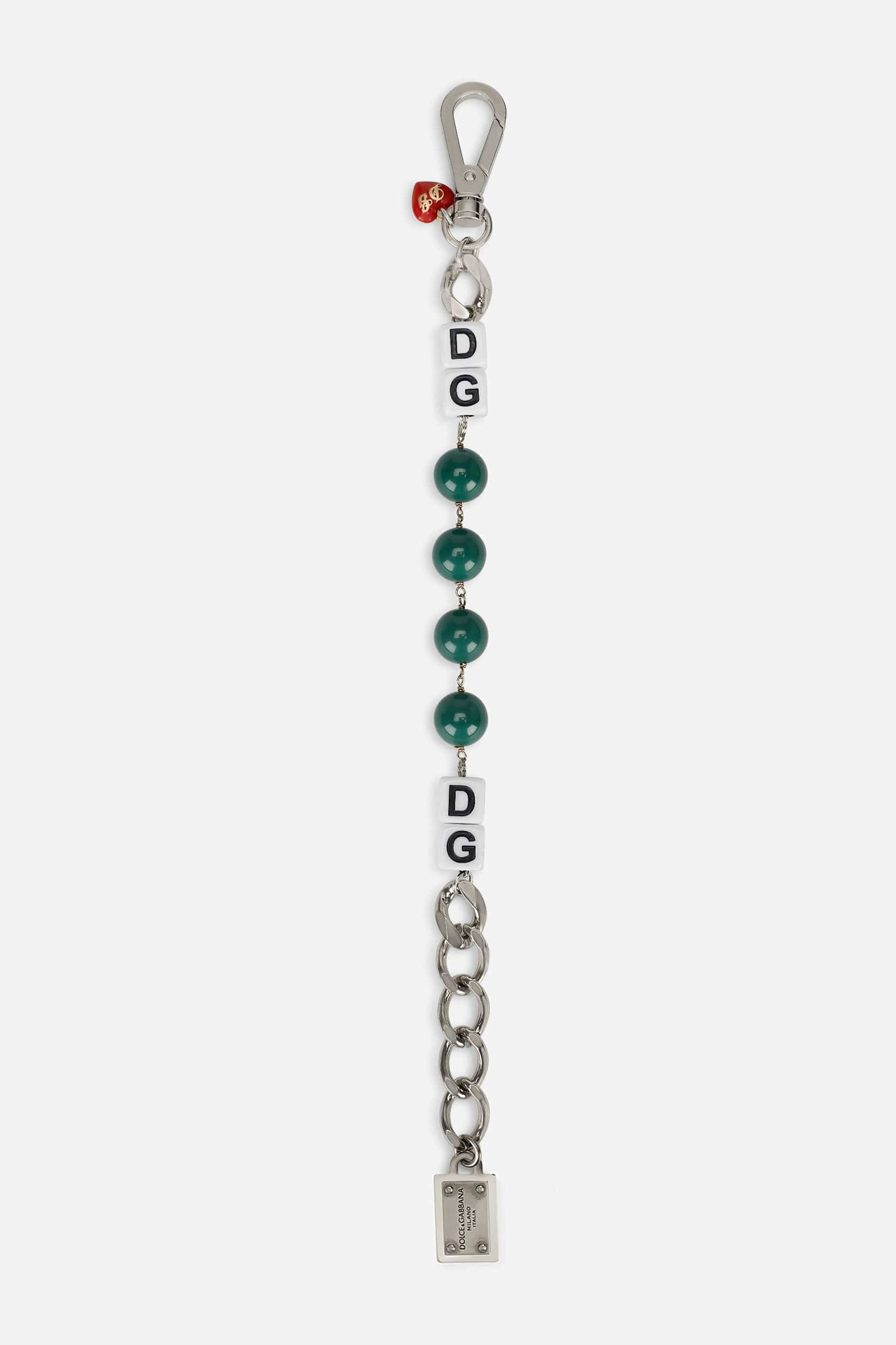 Dolce & Gabbana DG Logo Dice-Embellished Bracelet