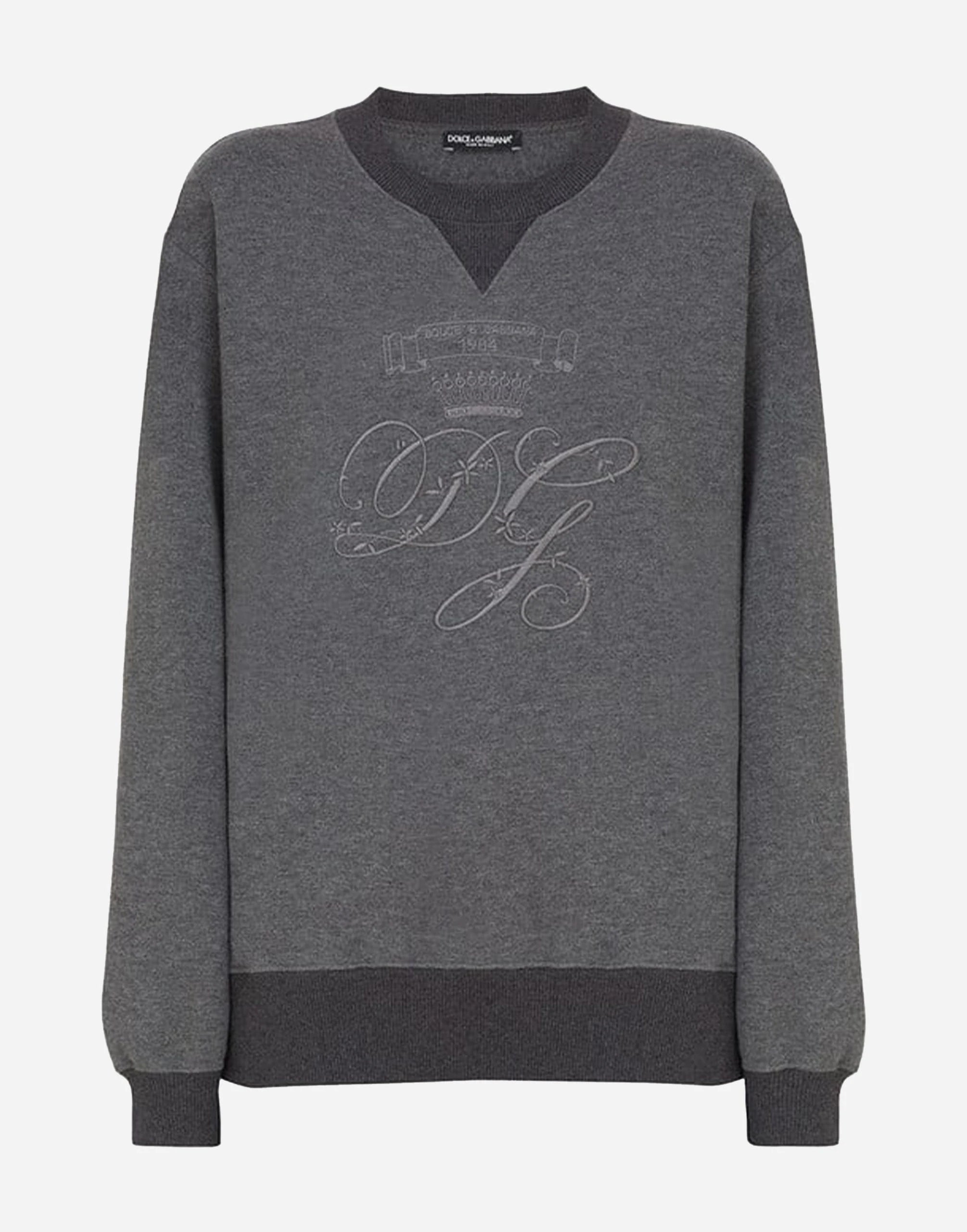 Dolce & Gabbana DG Logo Embroidered Sweatshirt