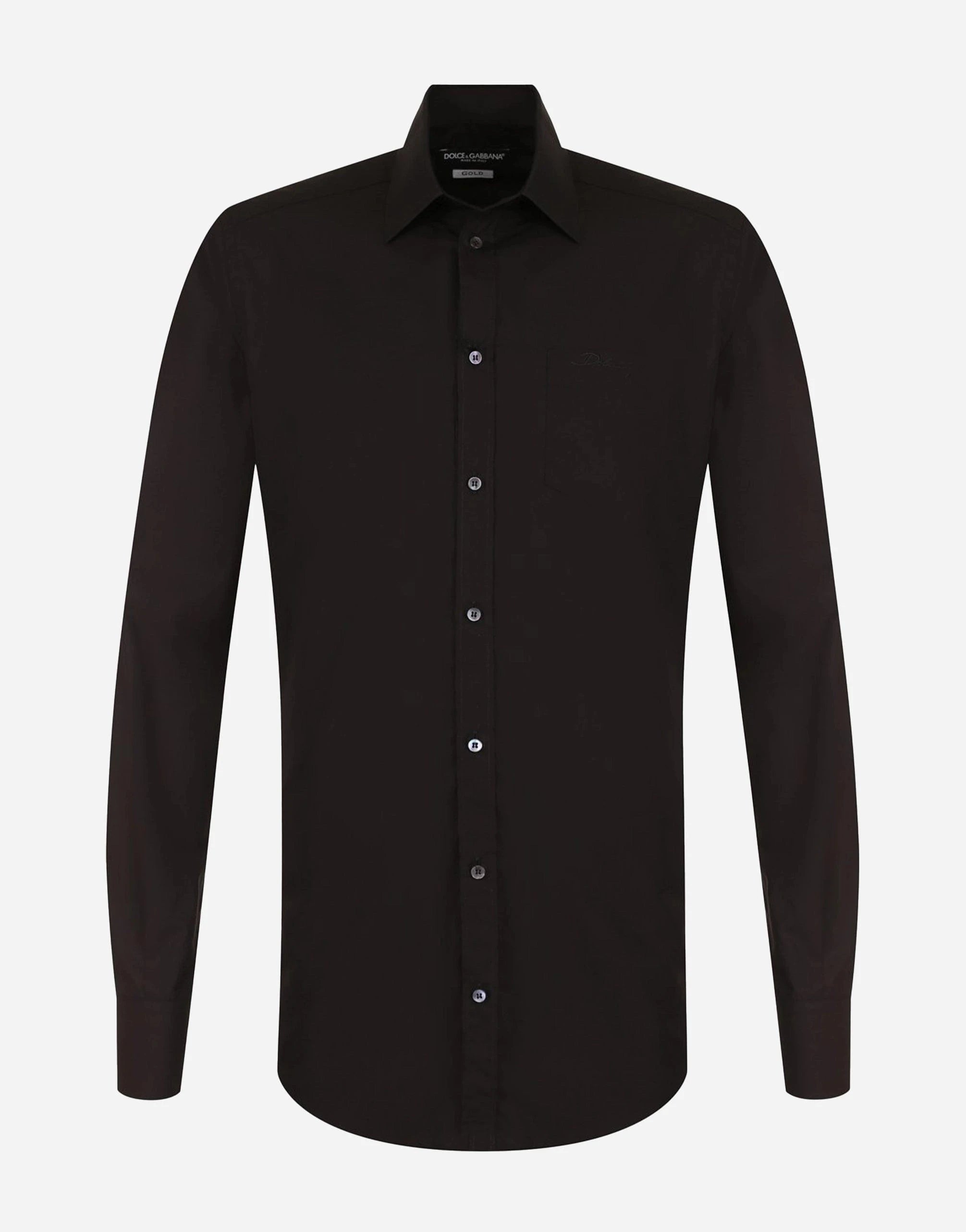 Dolce & Gabbana DG-Logo Embroidery Cotton Shirt