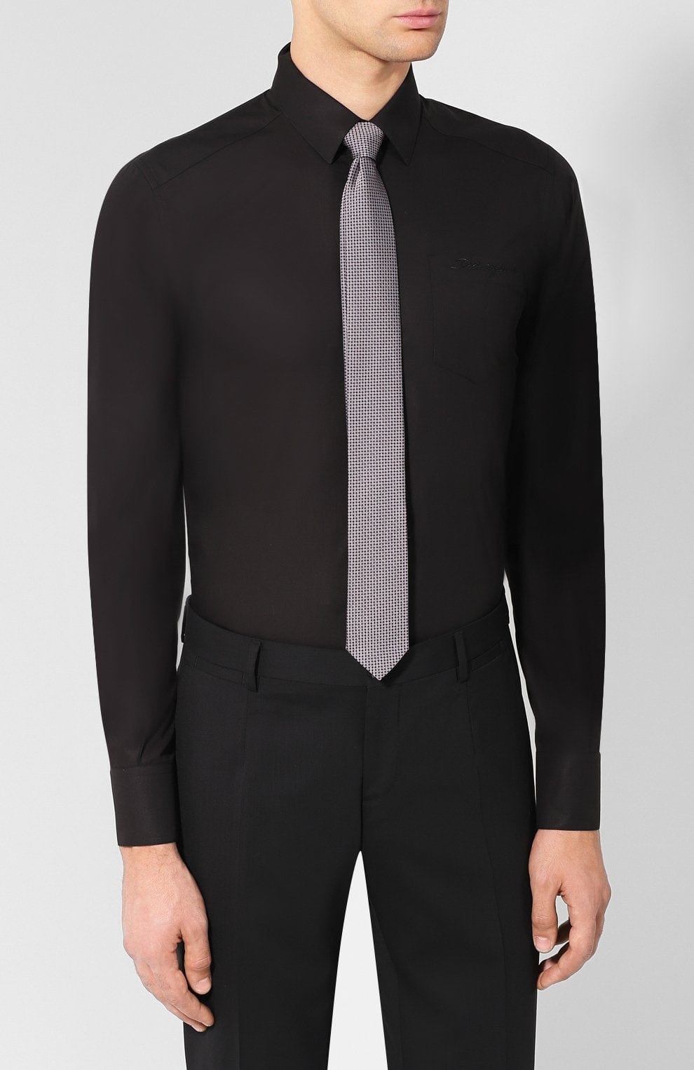 Dolce & Gabbana DG-Logo Embroidery Cotton Shirt