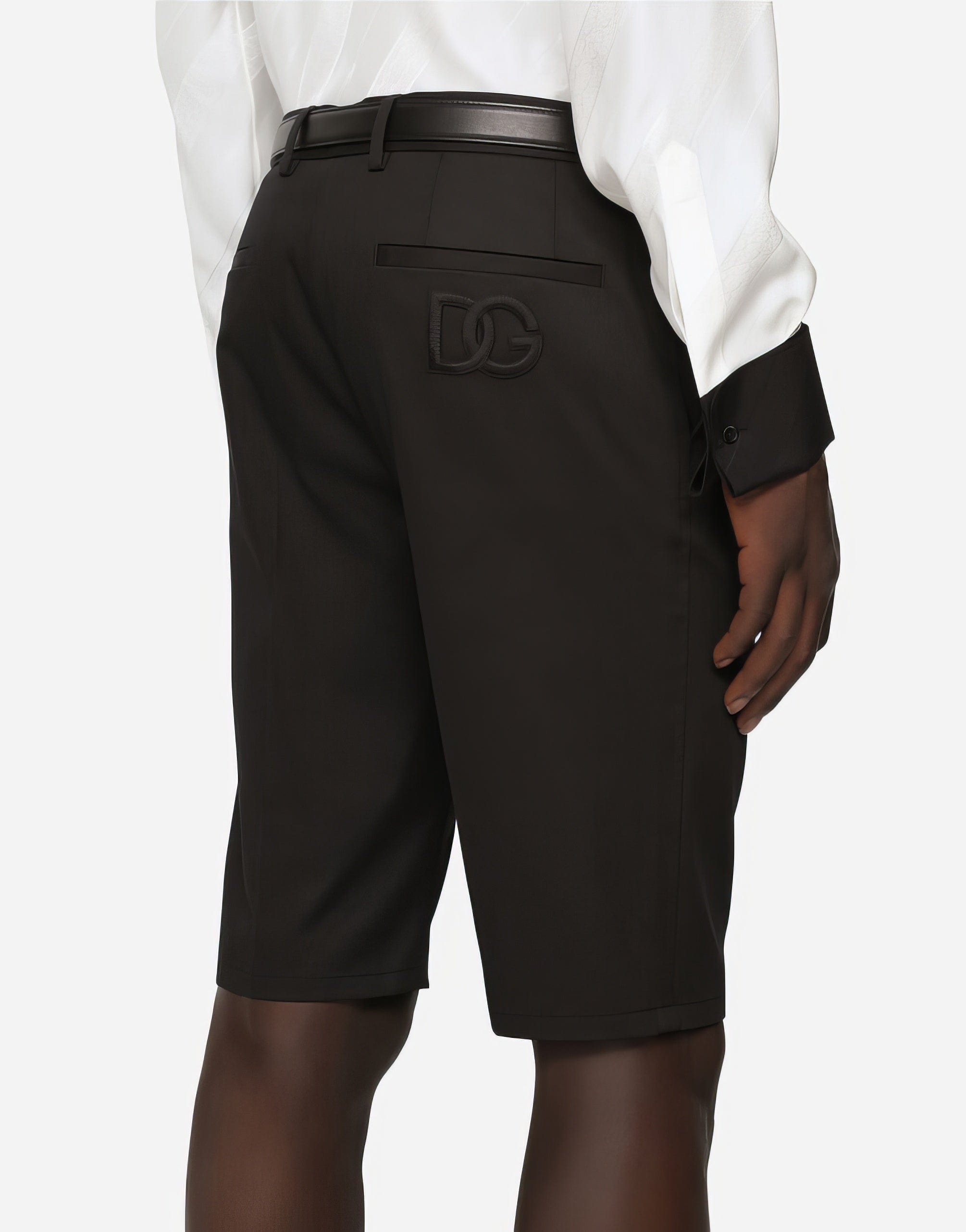 Dolce & Gabbana DG Logo Embroidery Cotton Shorts