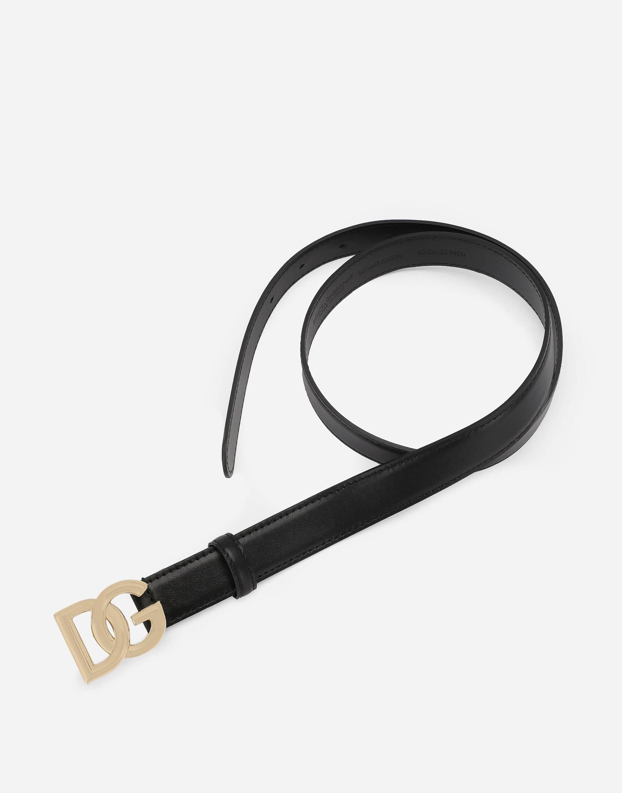 Dolce & Gabbana DG Logo Leather Belt