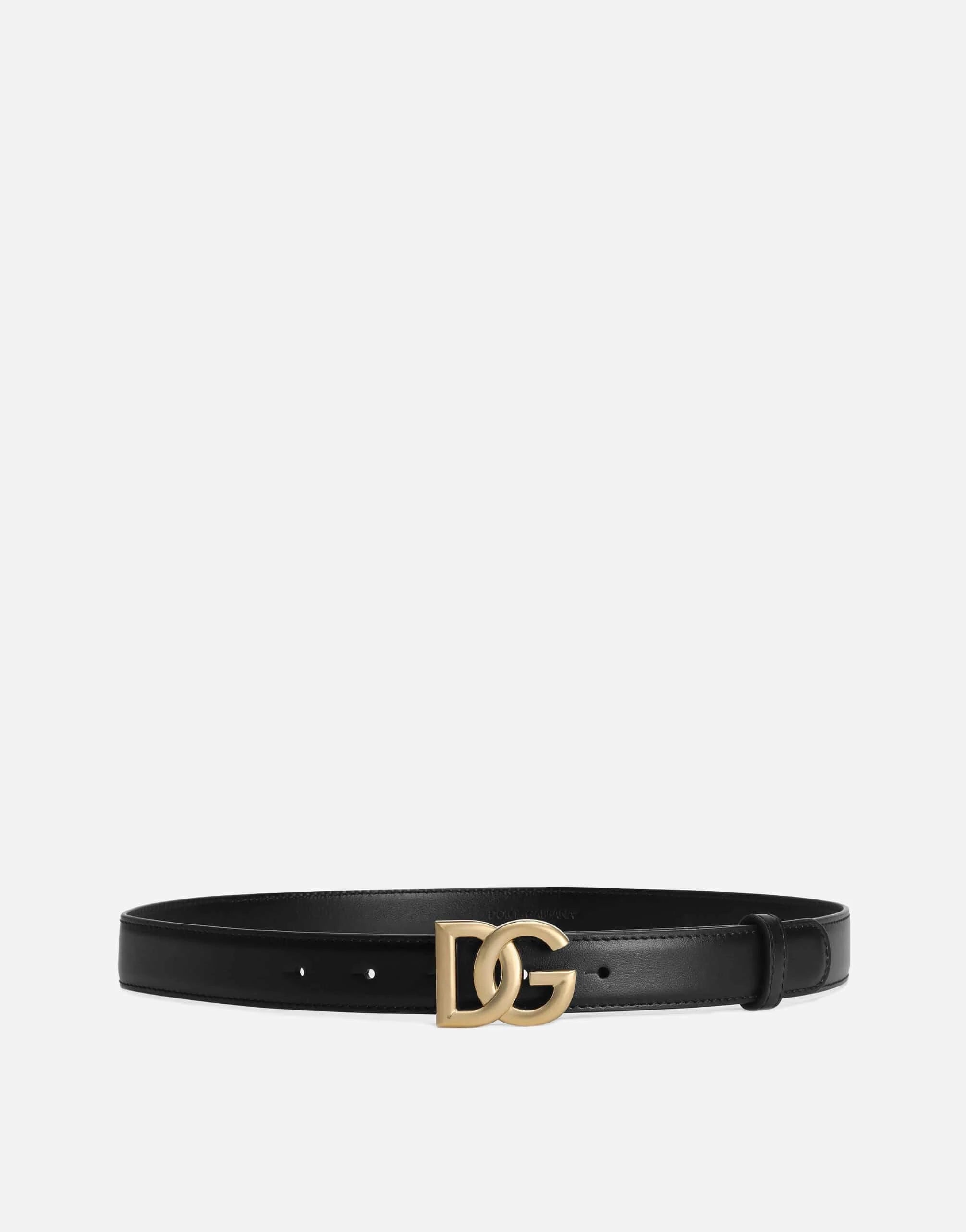 Dolce & Gabbana DG Logo Leather Belt