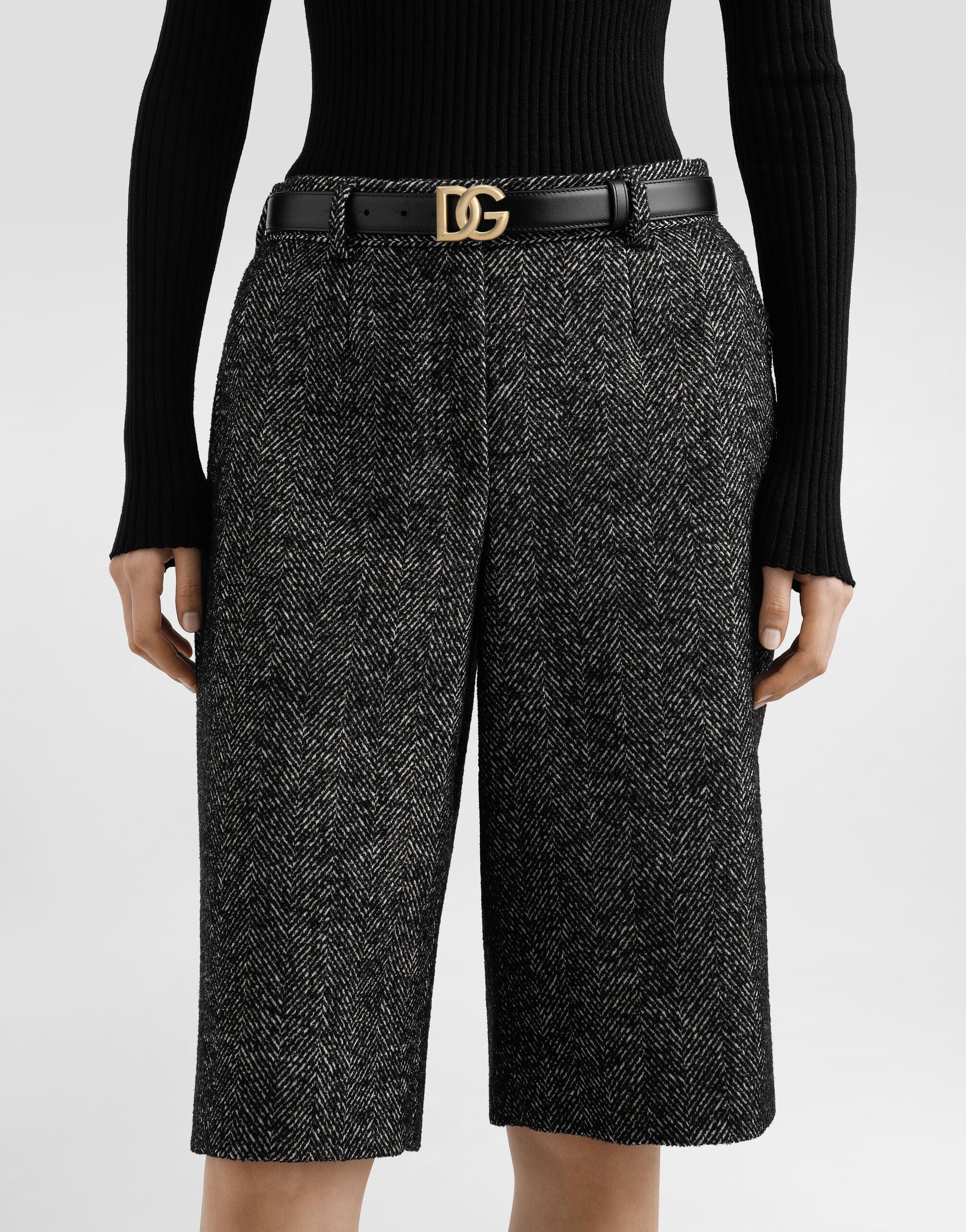 Dolce & Gabbana DG Logo Leather Belt - alternate view