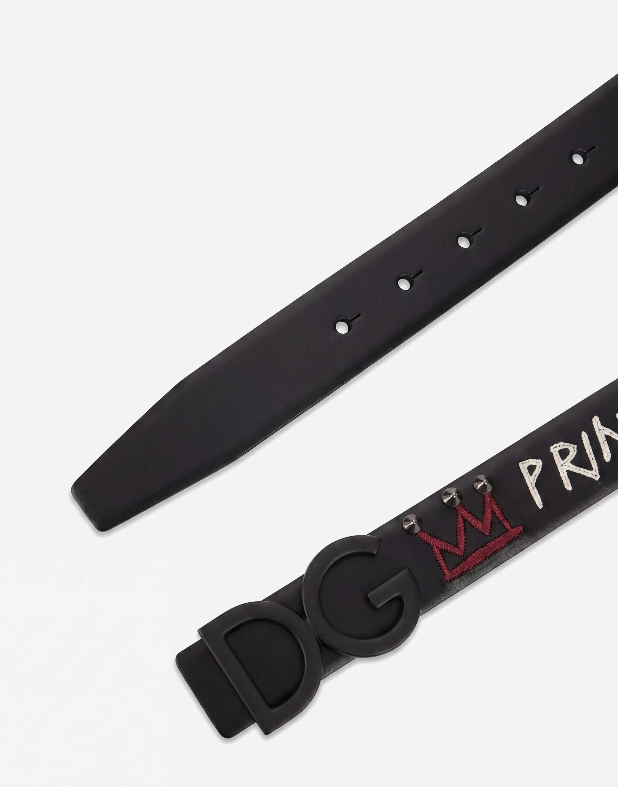 Dolce & Gabbana DG Logo Leather Belt Black - alternate view