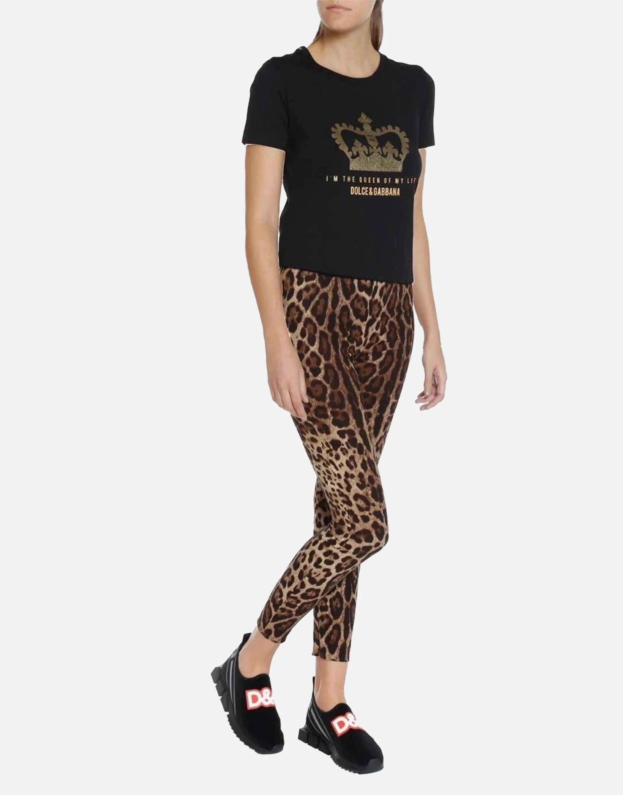 Dolce & Gabbana DG Logo Patch Sorrento Slip-On Sneakers