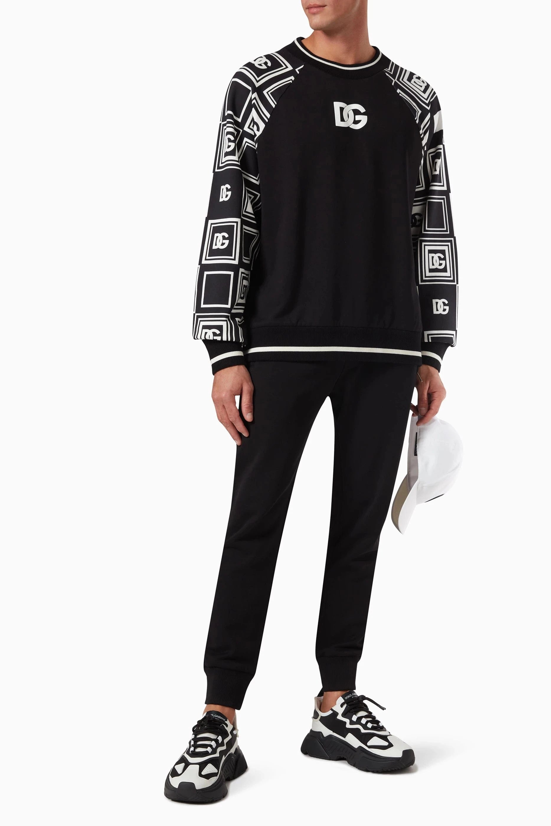 Dolce & Gabbana DG Logo Print Jersey Sweatshirt