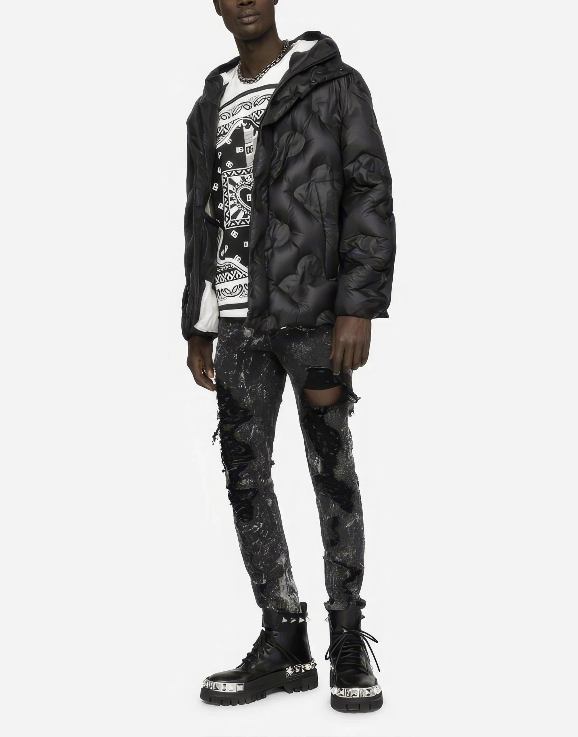 Dolce & Gabbana DG logo Quilted Jacket