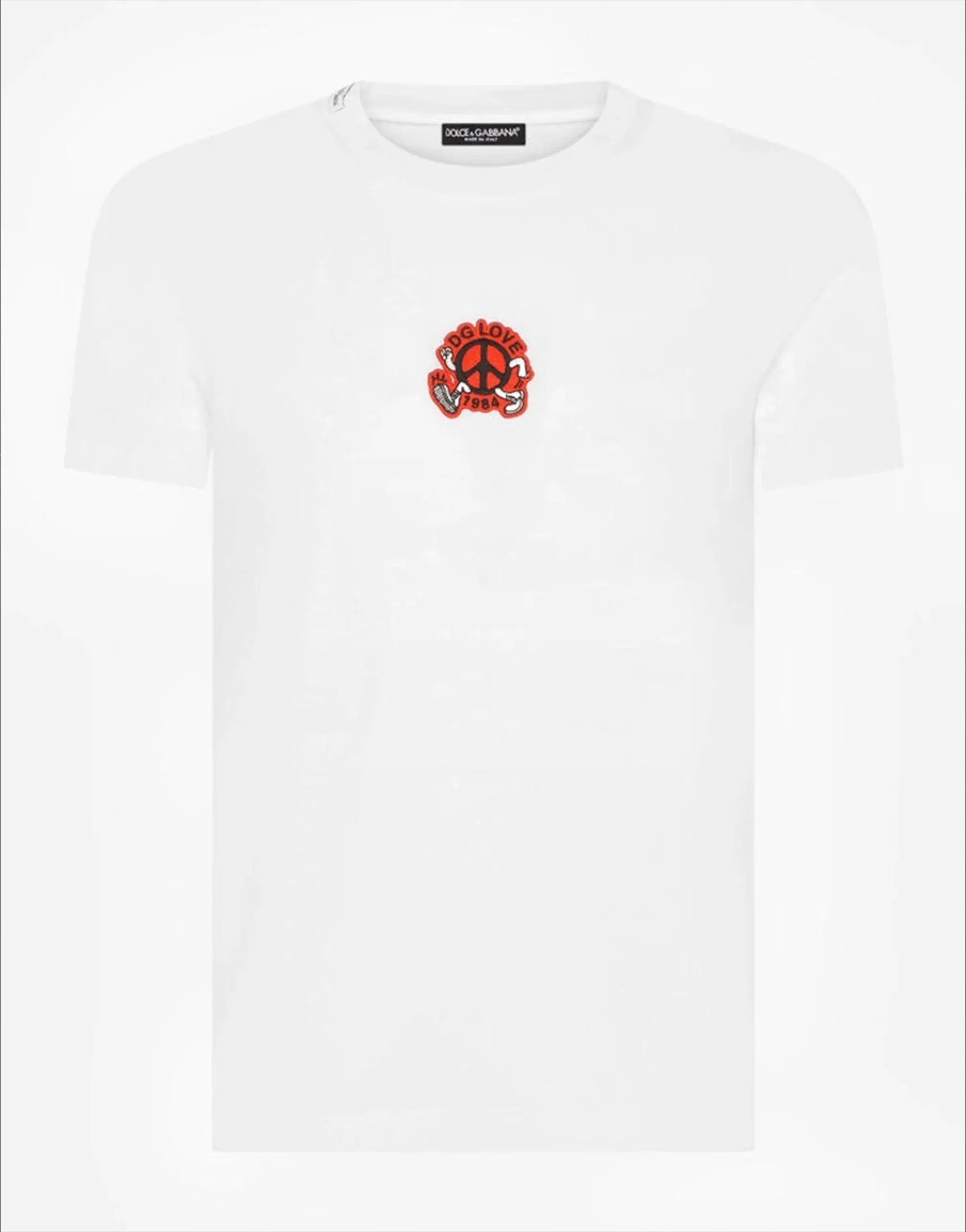 Dolce & Gabbana DG Love Patch Cotton T-Shirt