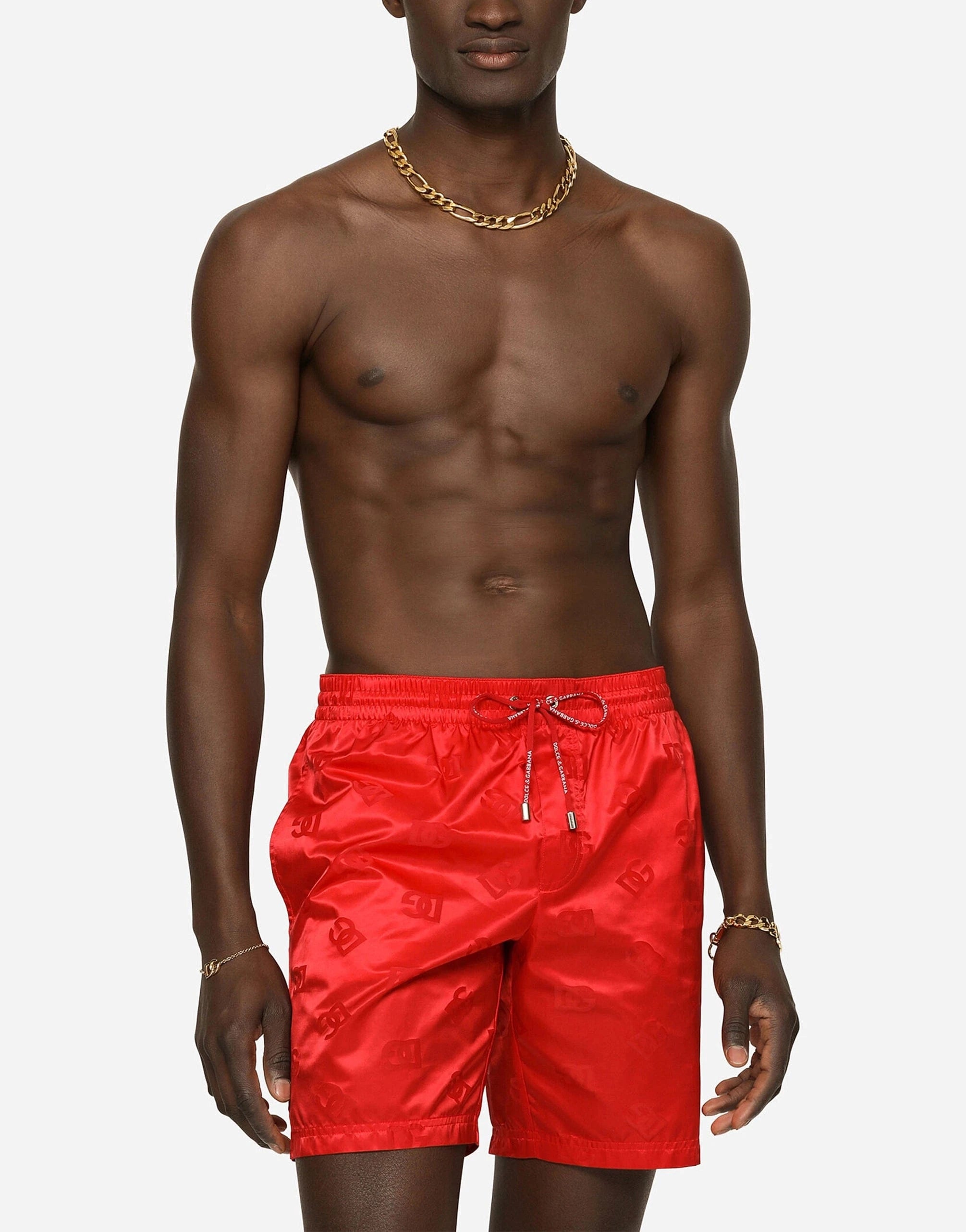 Dolce & Gabbana DG Monogram Jacquard Swim Trunks