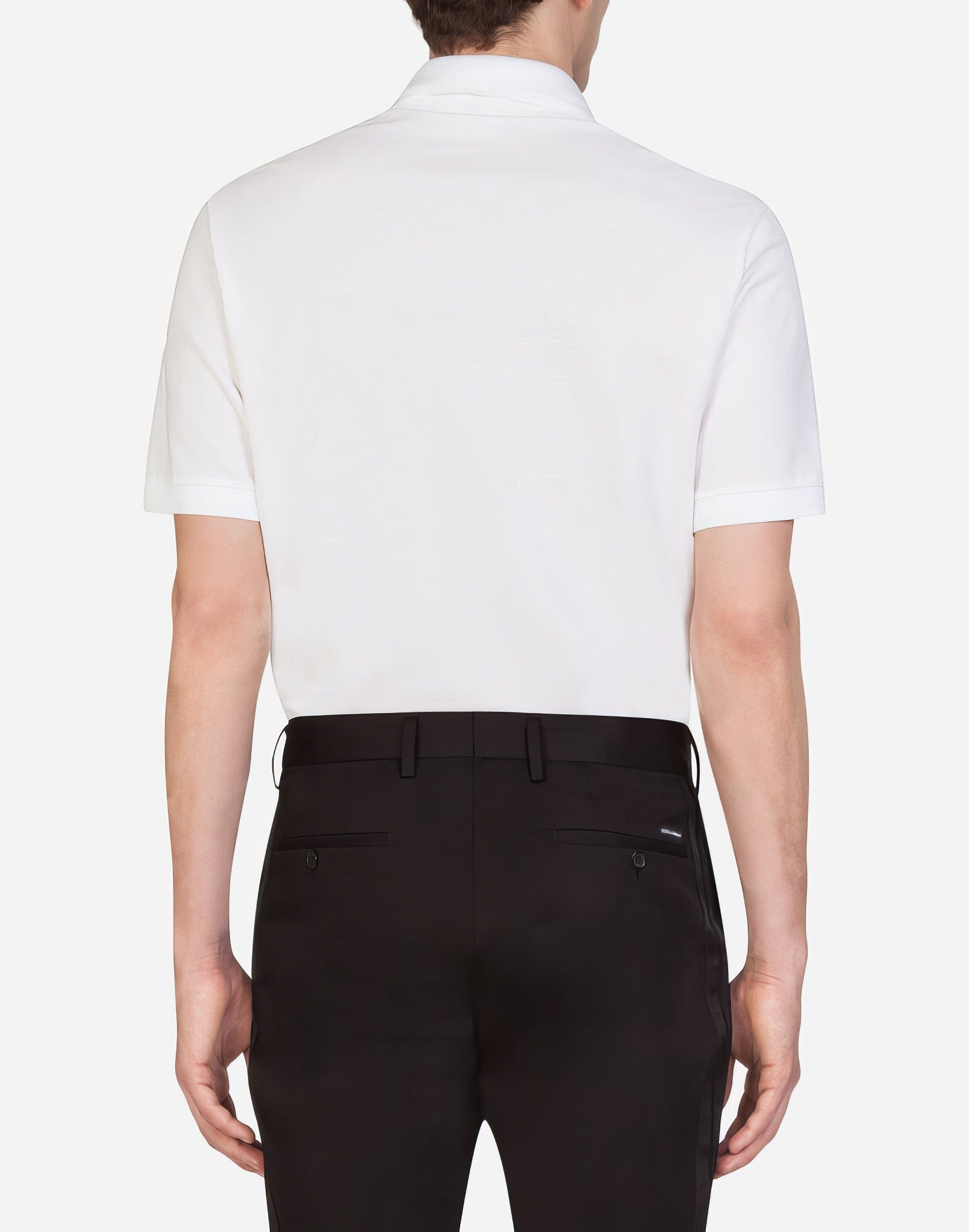 Dolce & Gabbana DG Patch Cotton Polo Shirt