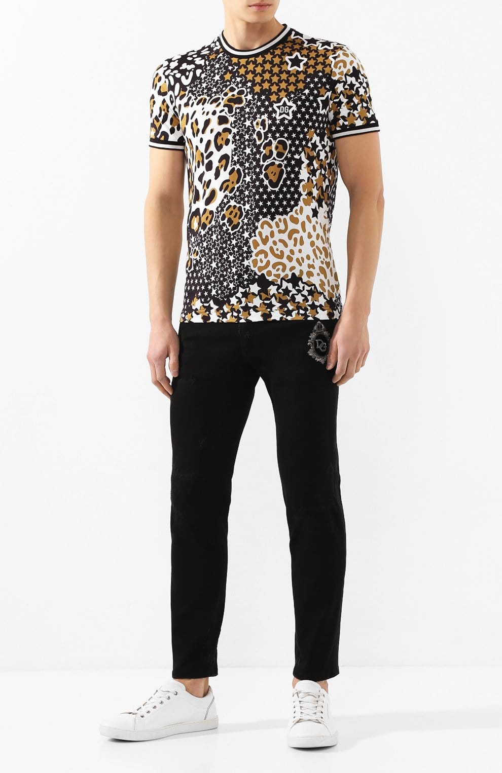 Dolce & Gabbana DG Patch Skinny Jeans