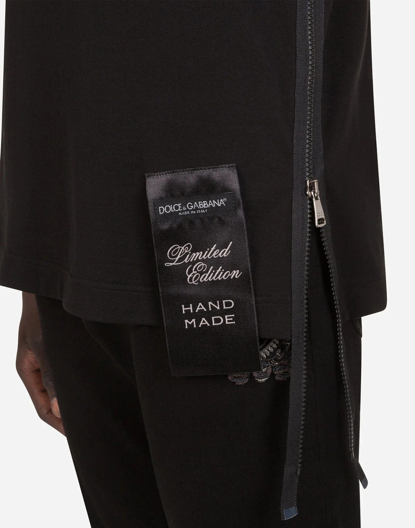 Dolce & Gabbana DG-Print And Zipper Sleeveless T-Shirt