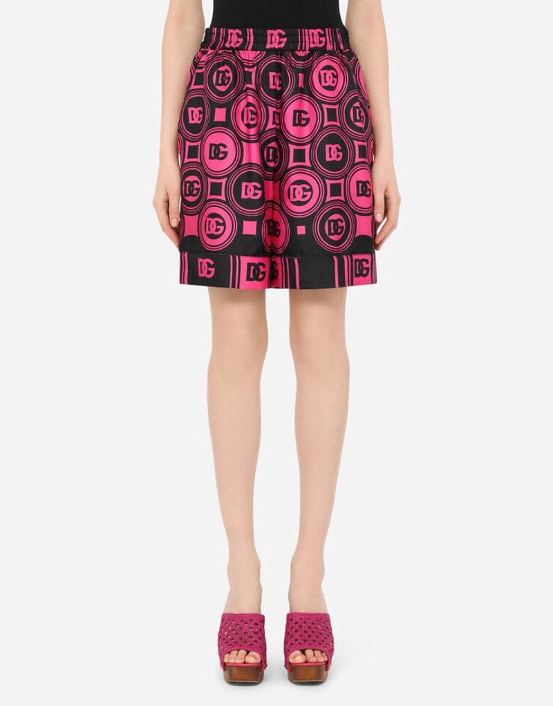Dolce & Gabbana DG-Print Twill Shorts