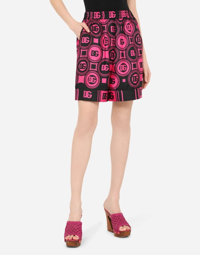 Dolce & Gabbana DG-Print Twill Shorts