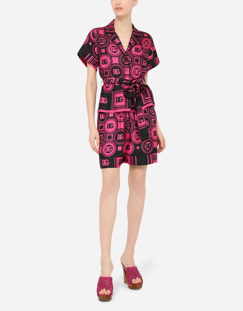 Dolce & Gabbana DG-Print Twill Shorts